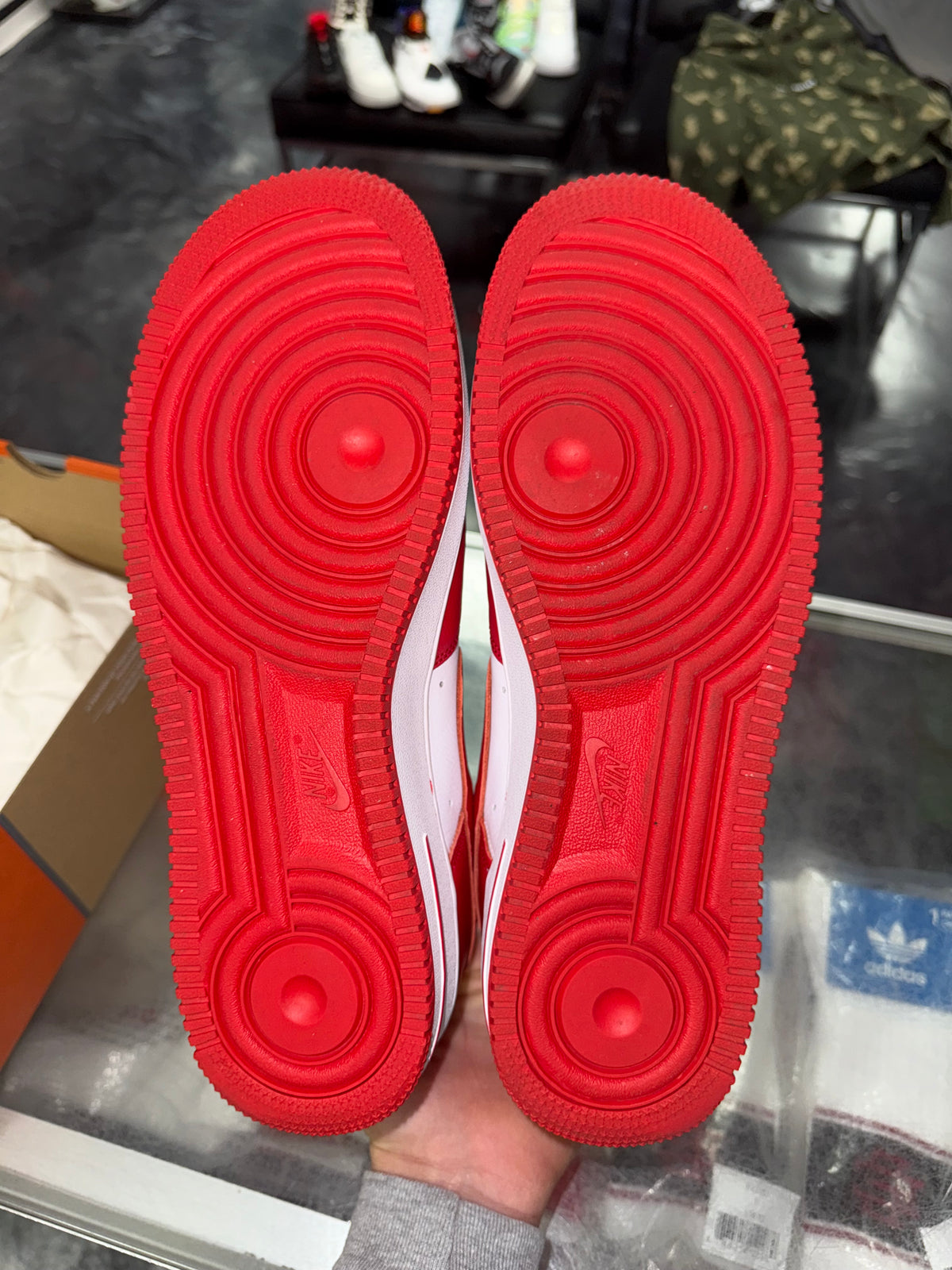 Nike Air Force 1 Terror Squad White University Red sneaker, worn 1x, size 11 – view 6