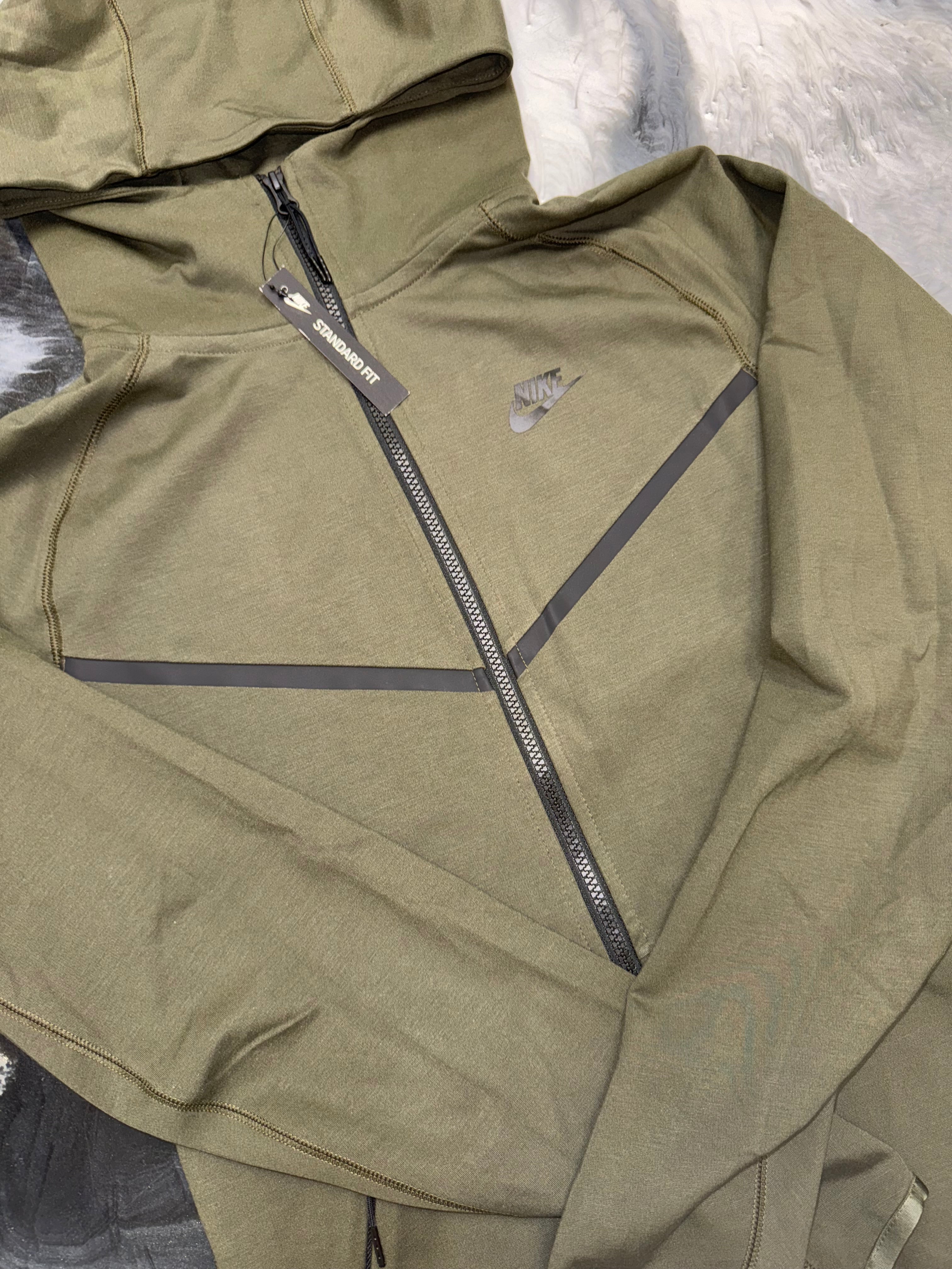 Size S Nike Tech Hoodie “Olive” Brand New