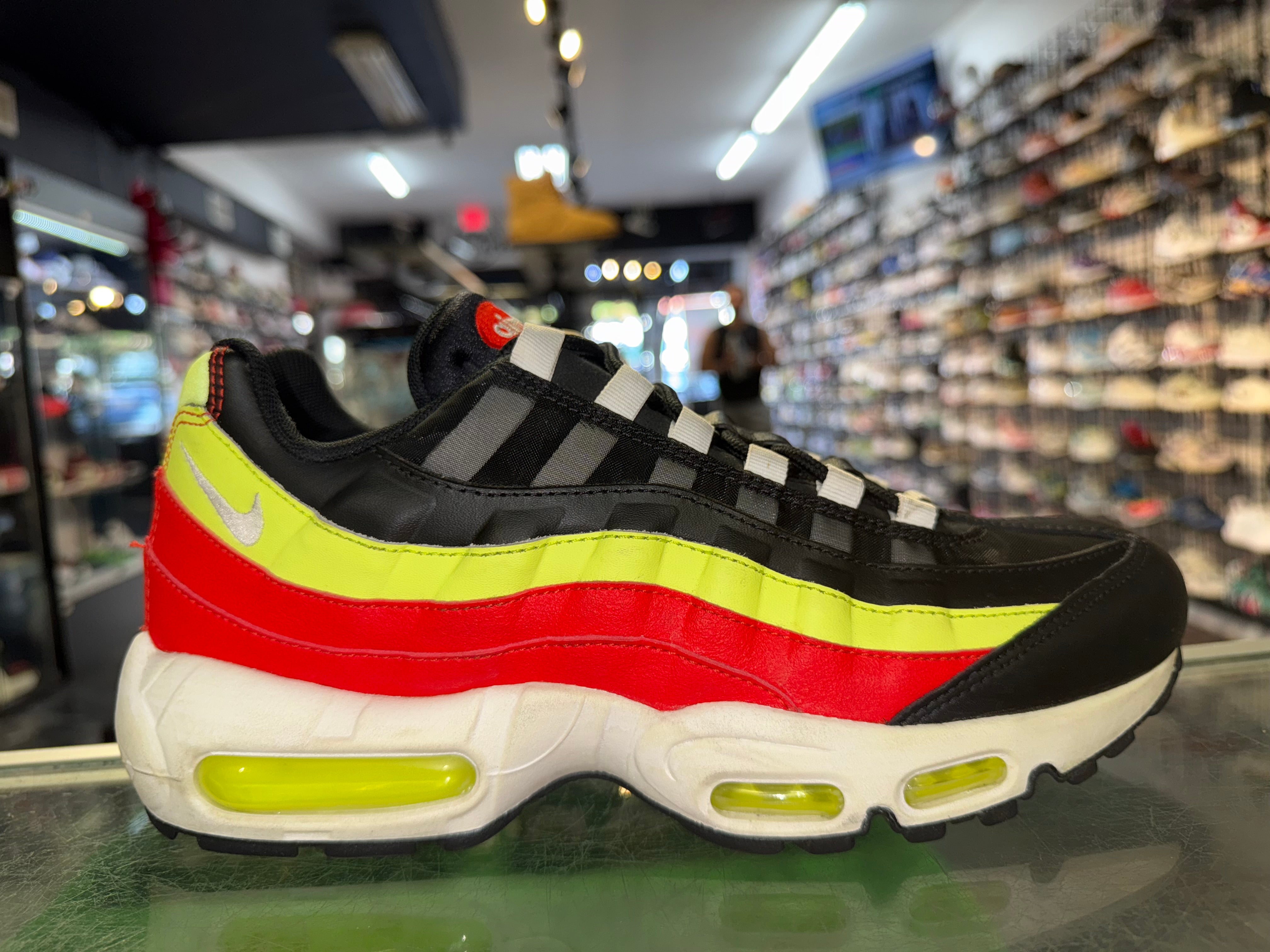 Size 8.5 (10W) Air Max 95 "Black Neon Red"