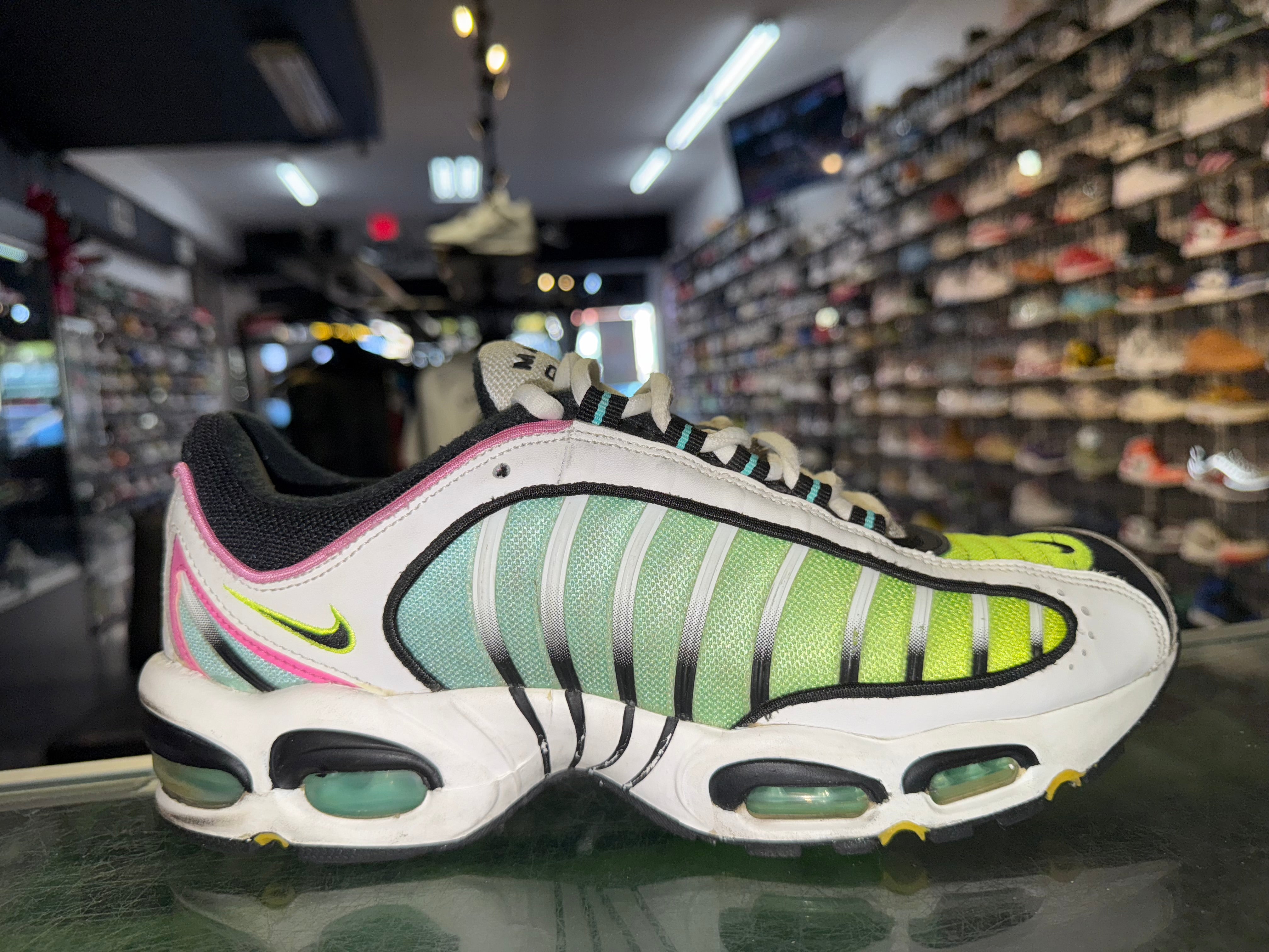 Size 9.5 Air Max Tailwind "White Green Yellow"