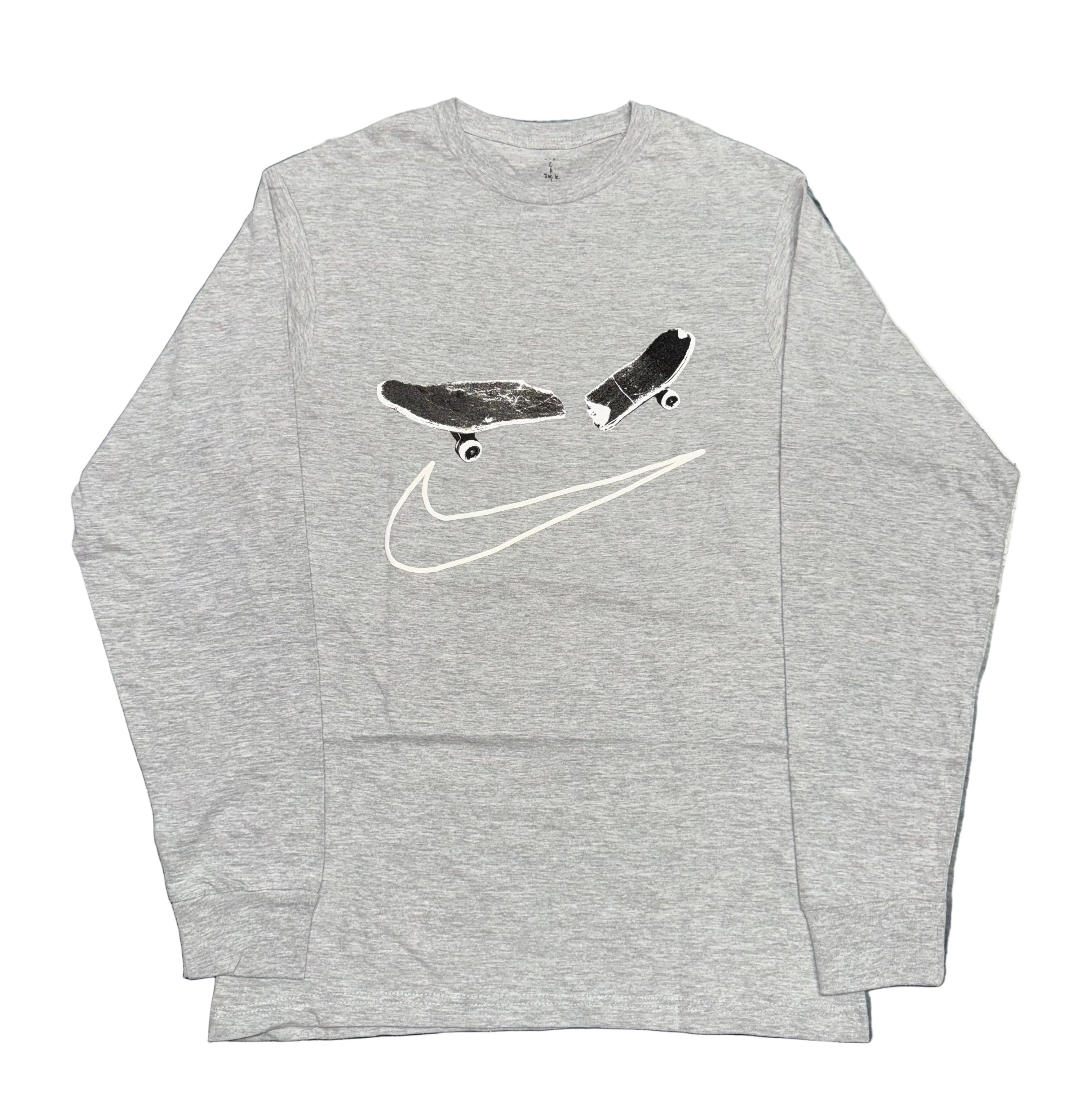 Size M Travis Scott x Nike SB Long Sleeve “Grey Skate” Brand New