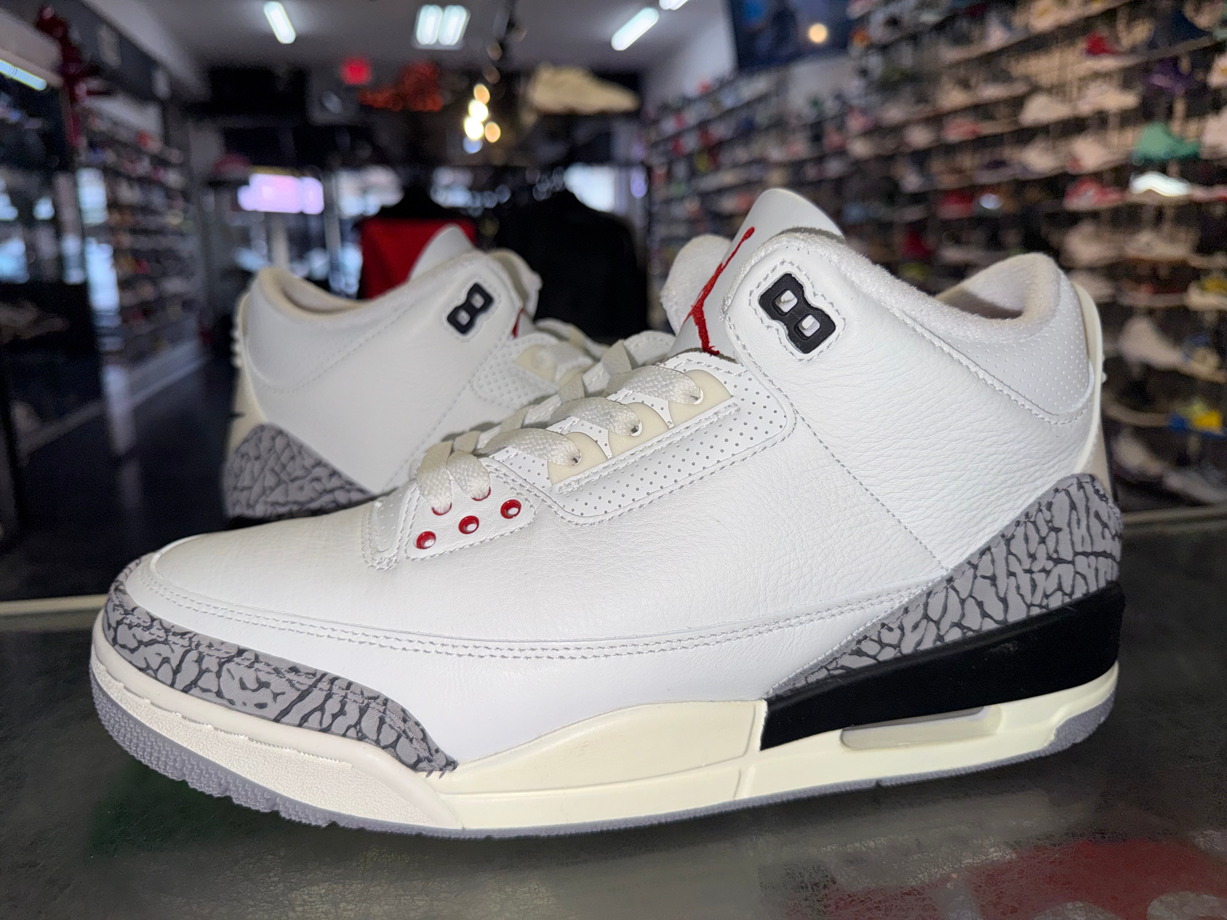 Size 10.5 Air Jordan 3 "White Cement Reimagined"