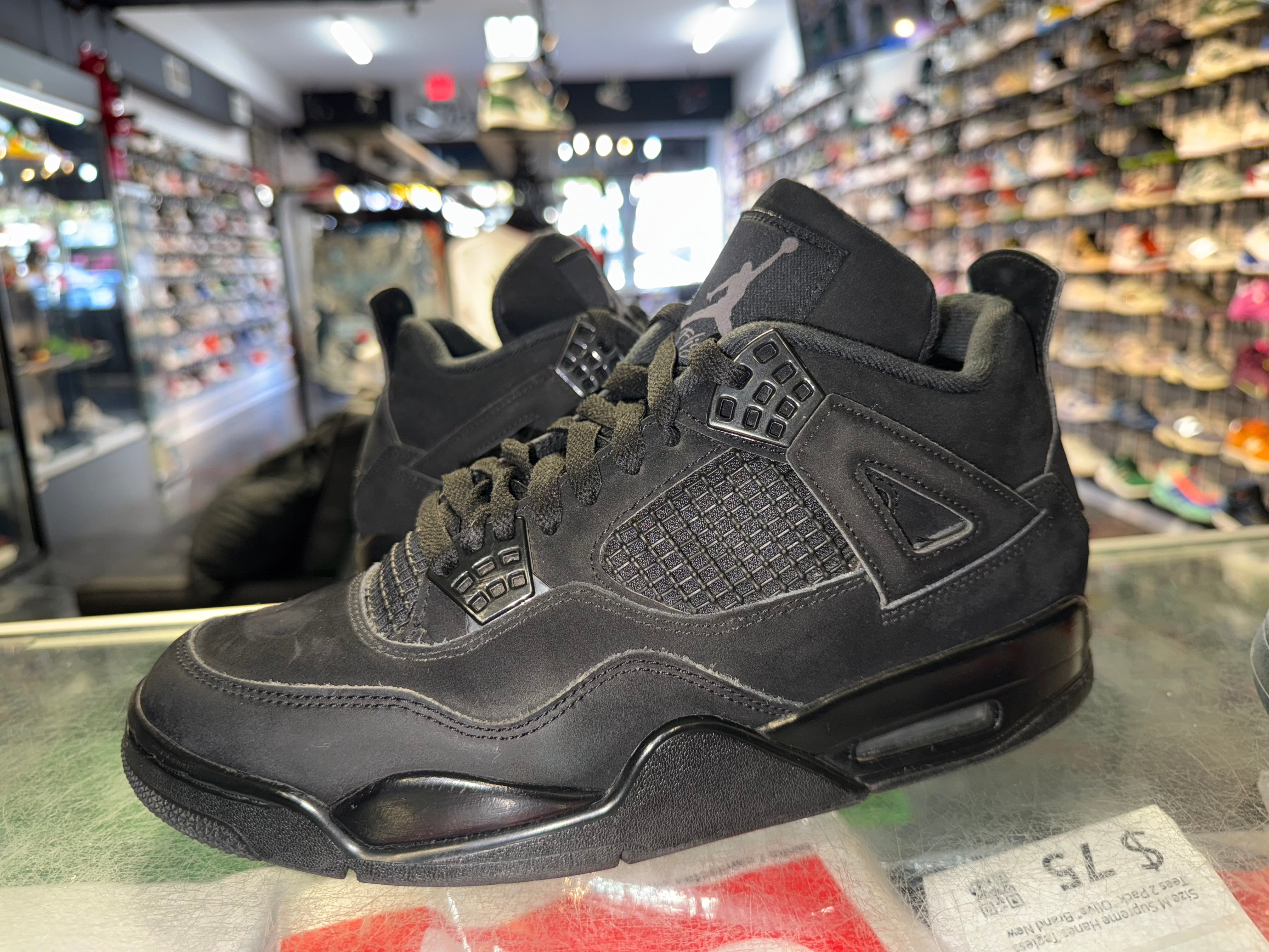 Size 9 Air Jordan 4 "Black Cat"
