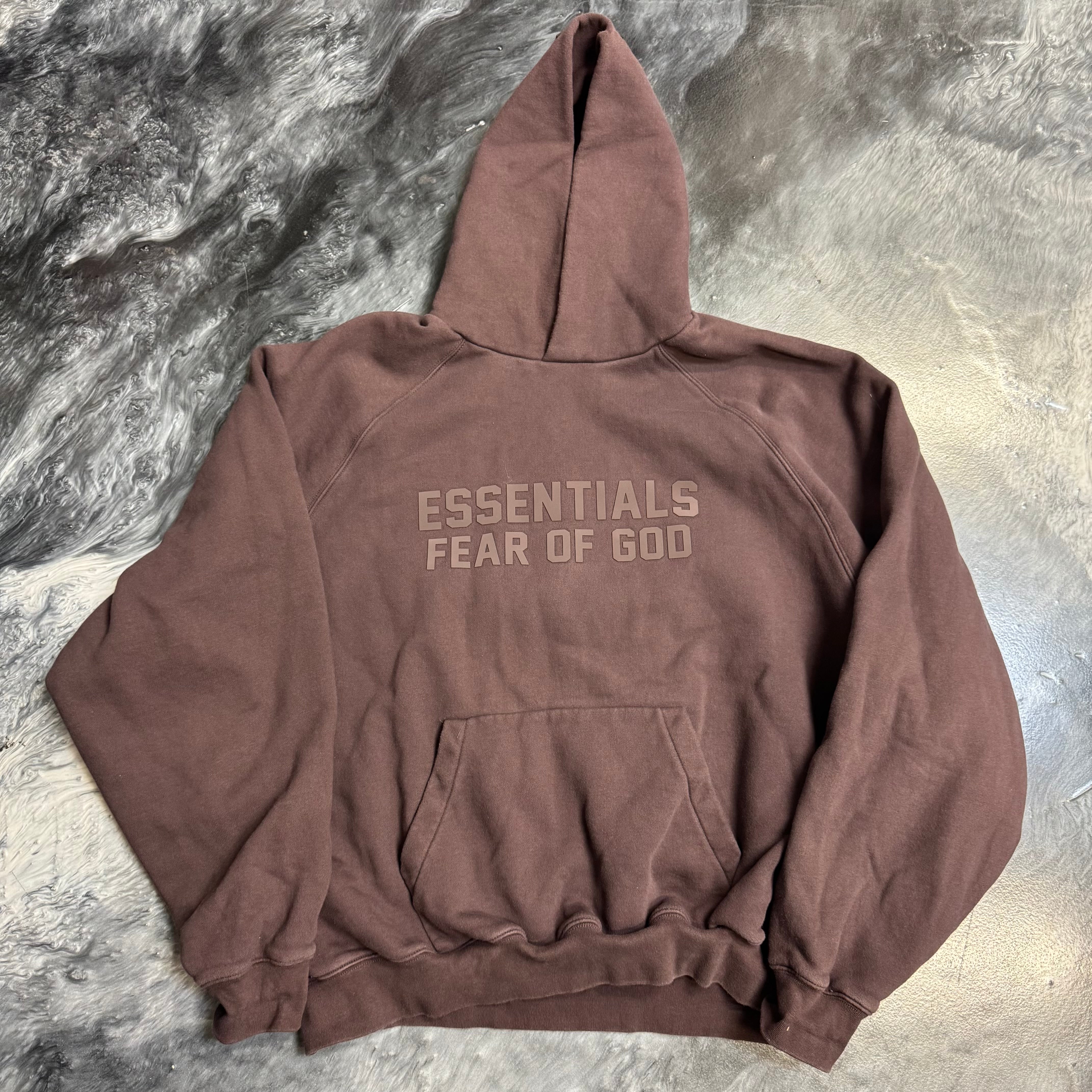 Size XL Fear of God Essentials Hoodie Plum