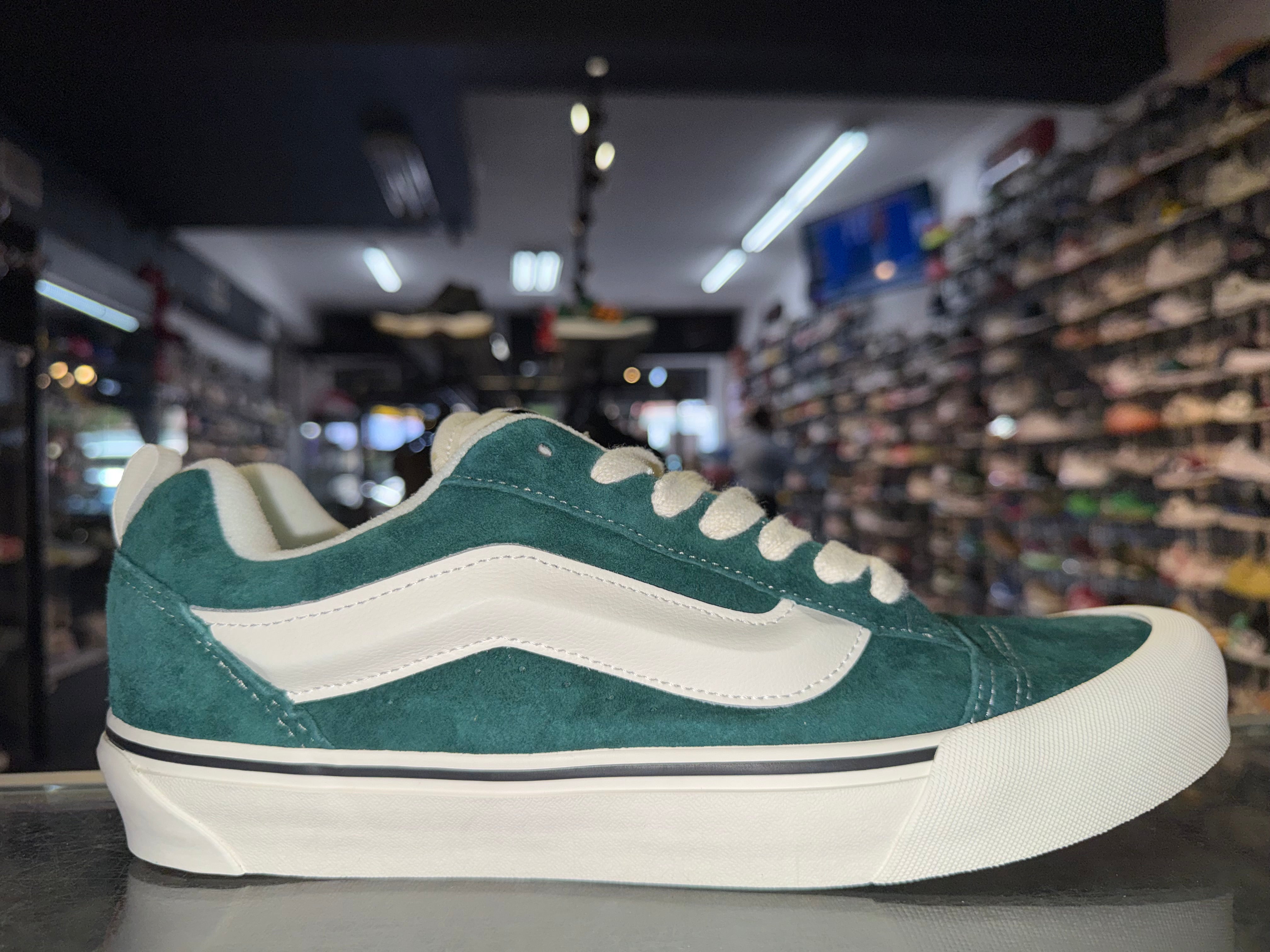 Size 11 Vans Knu Skool "Green White" Brand New