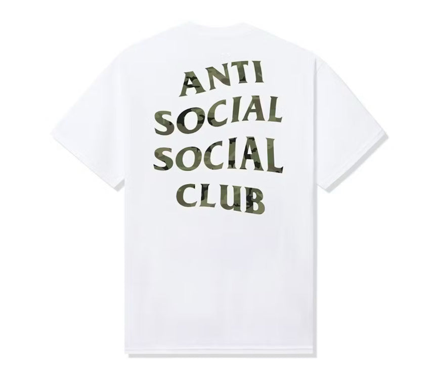 Size S Anti Social Social Club Camo Tee “White”