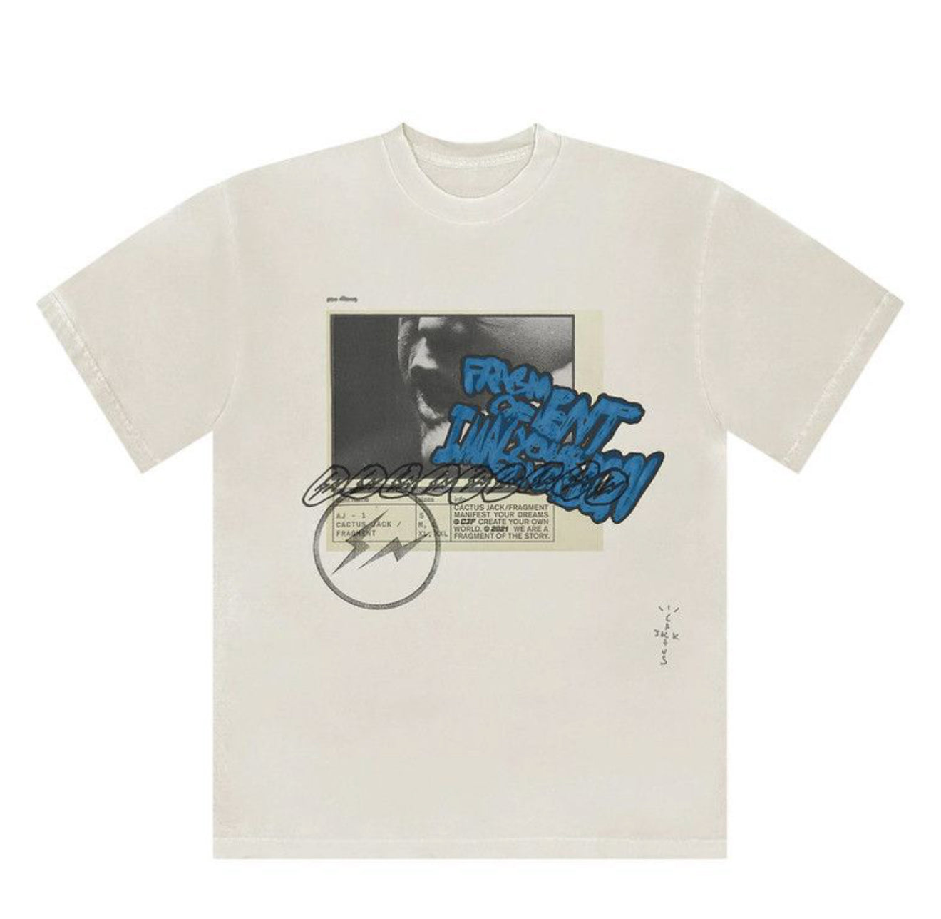 Size M Travis Scott Fragment Tee “White”
