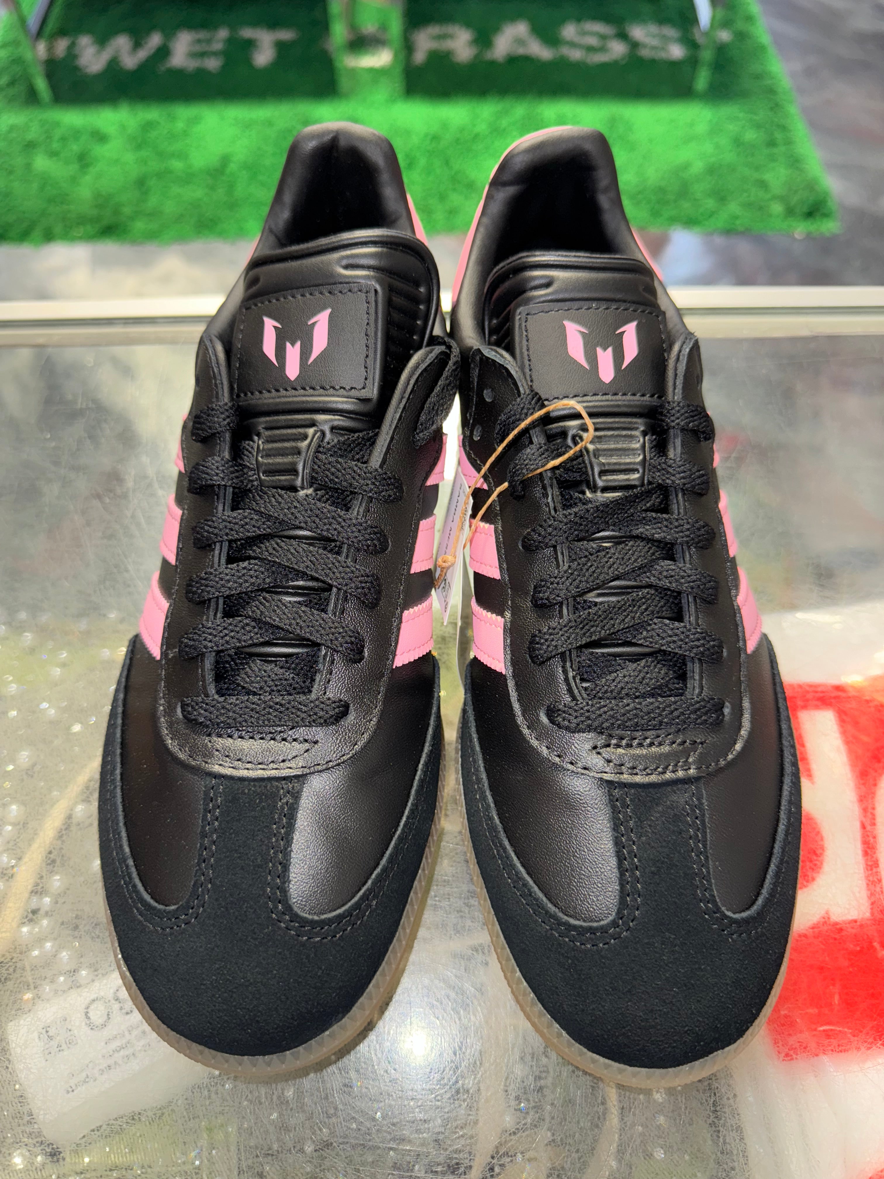 Size 9 Adidas Samba Messi "Black Gold Metallic" Brand New