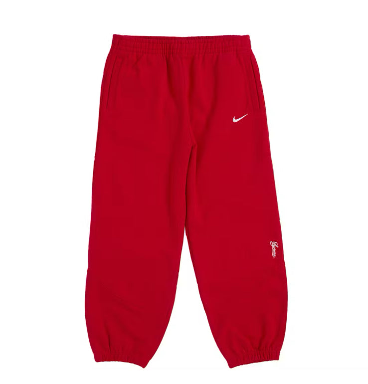 Size M Supreme x Nike Sweatpants SS25 “Red” Brand New