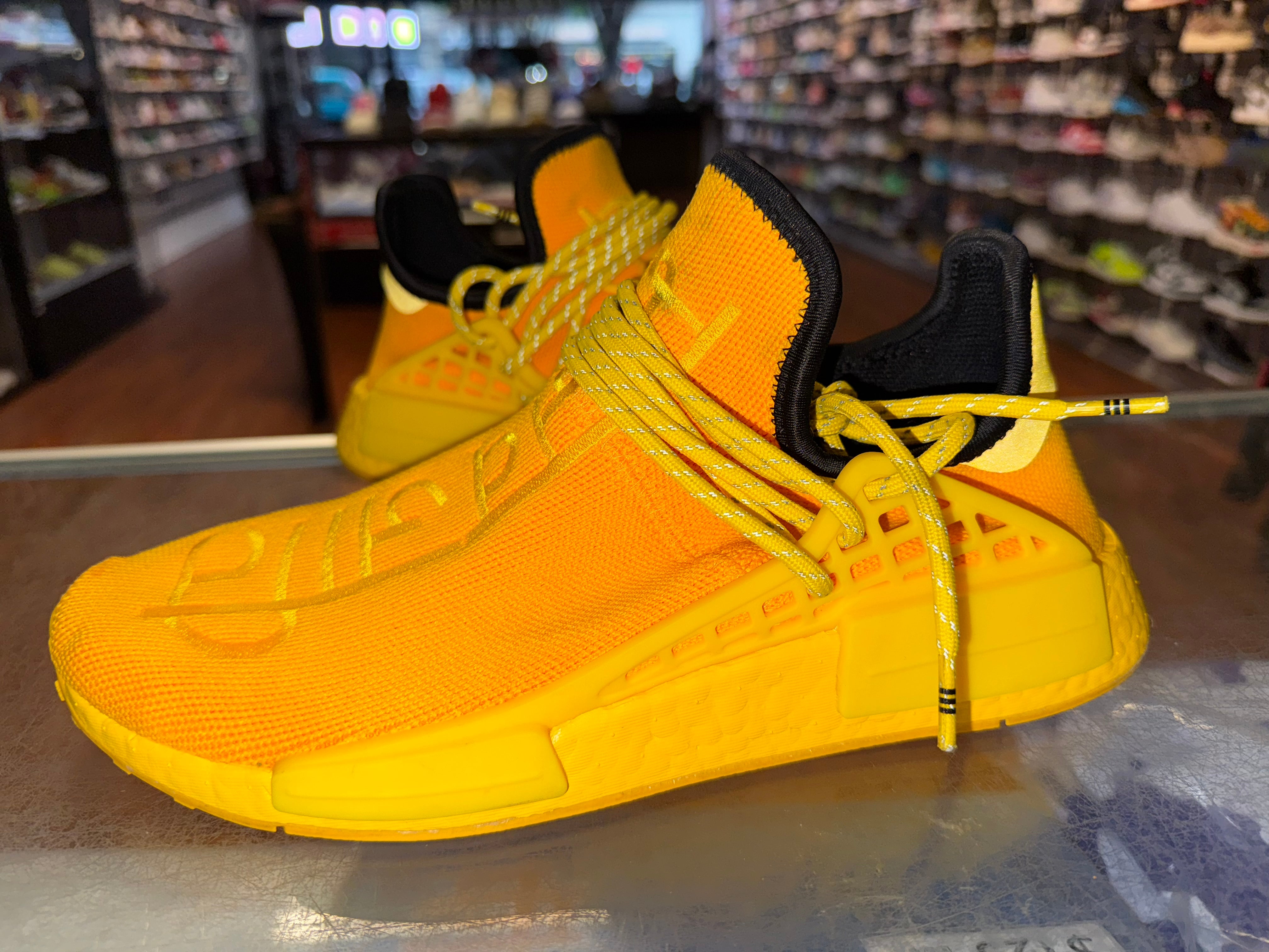 Size 8.5 Adidas NMD Human Race "Extra Eye Yellow"
