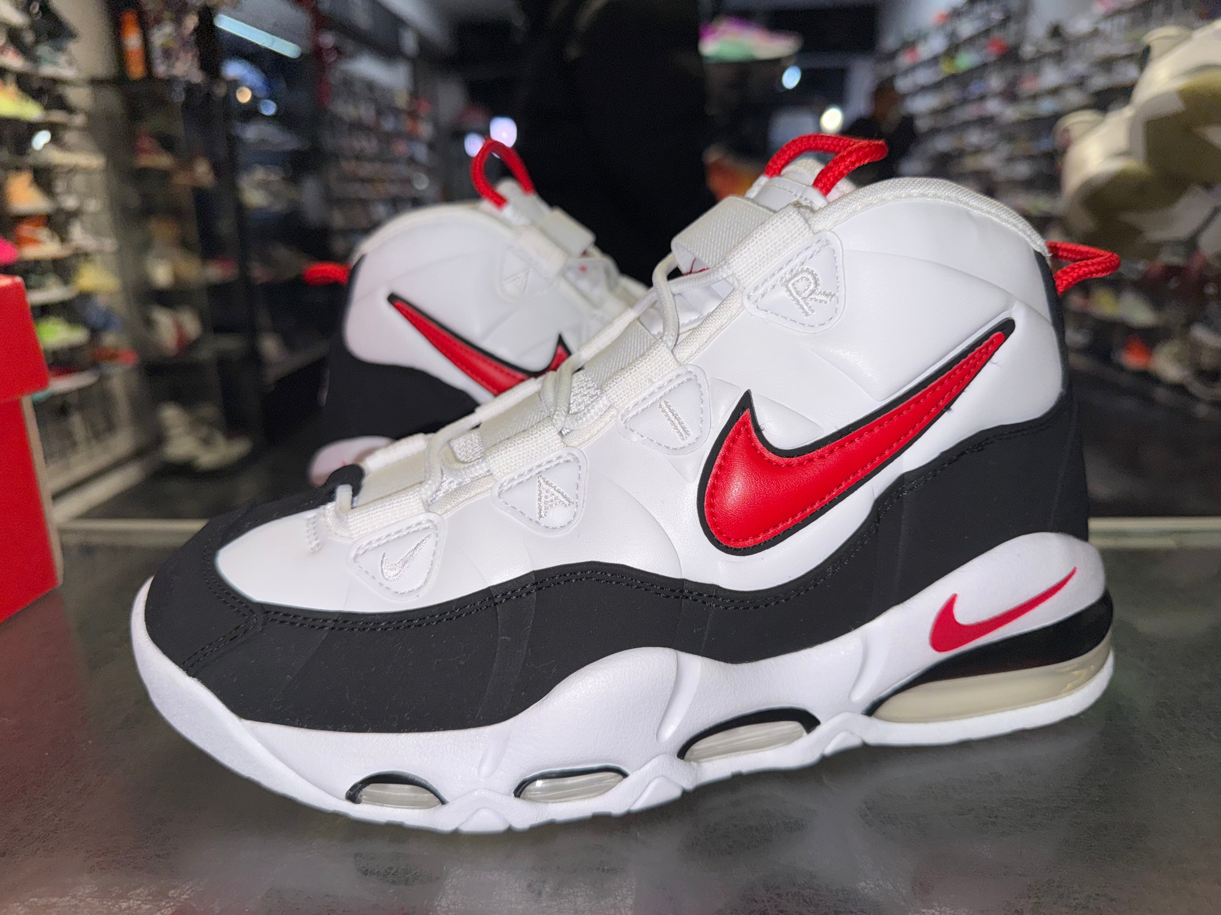 Size 9 Air Max Uptempo 95 "White Black Red"
