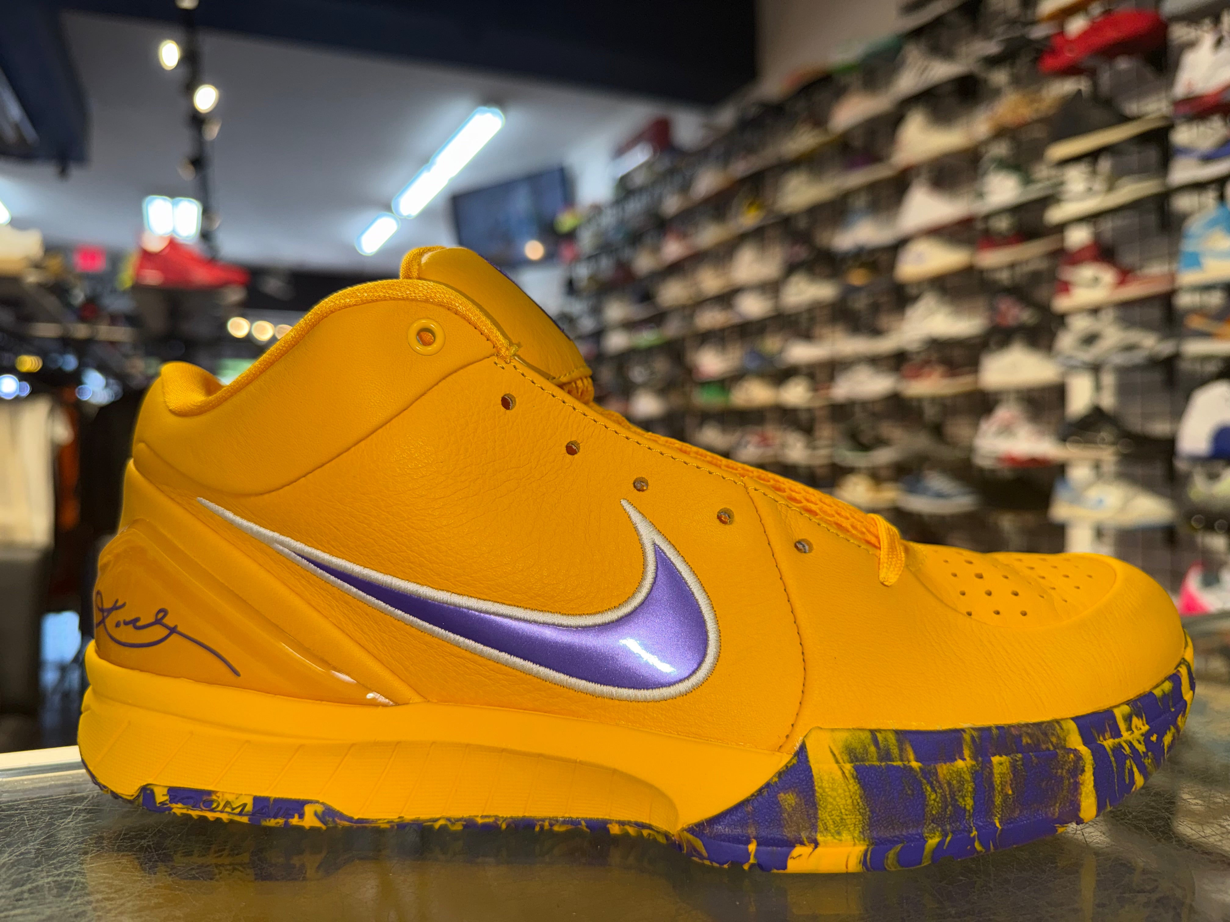 Size 9 Kobe 4 Protro Draft Day Pack “LA Lakers” (Opened) Brand New