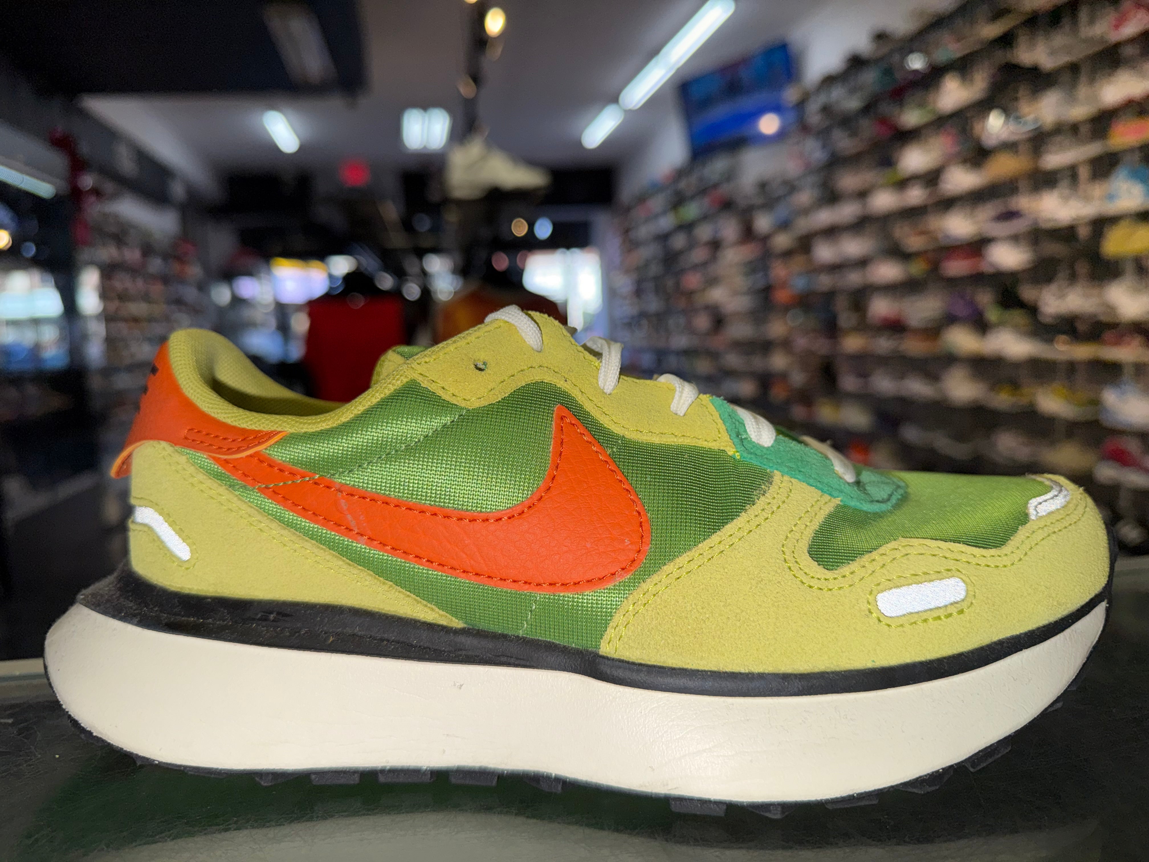 Size 5.5 (7W) Nike Phoenix Waffle "Chlorophyll"