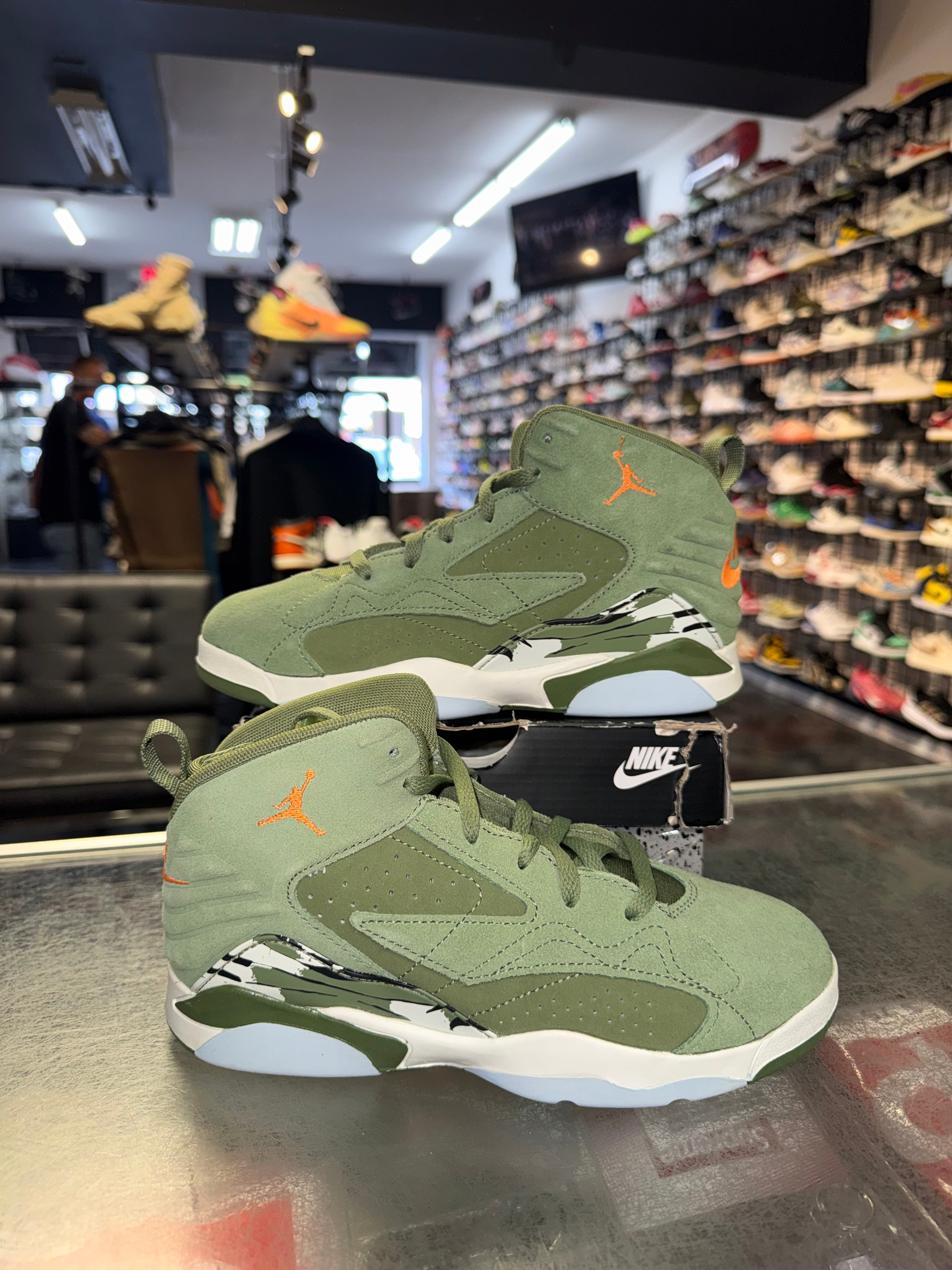 Size 3y Jordan MVP “Olive/Orange” Brand New (PS)