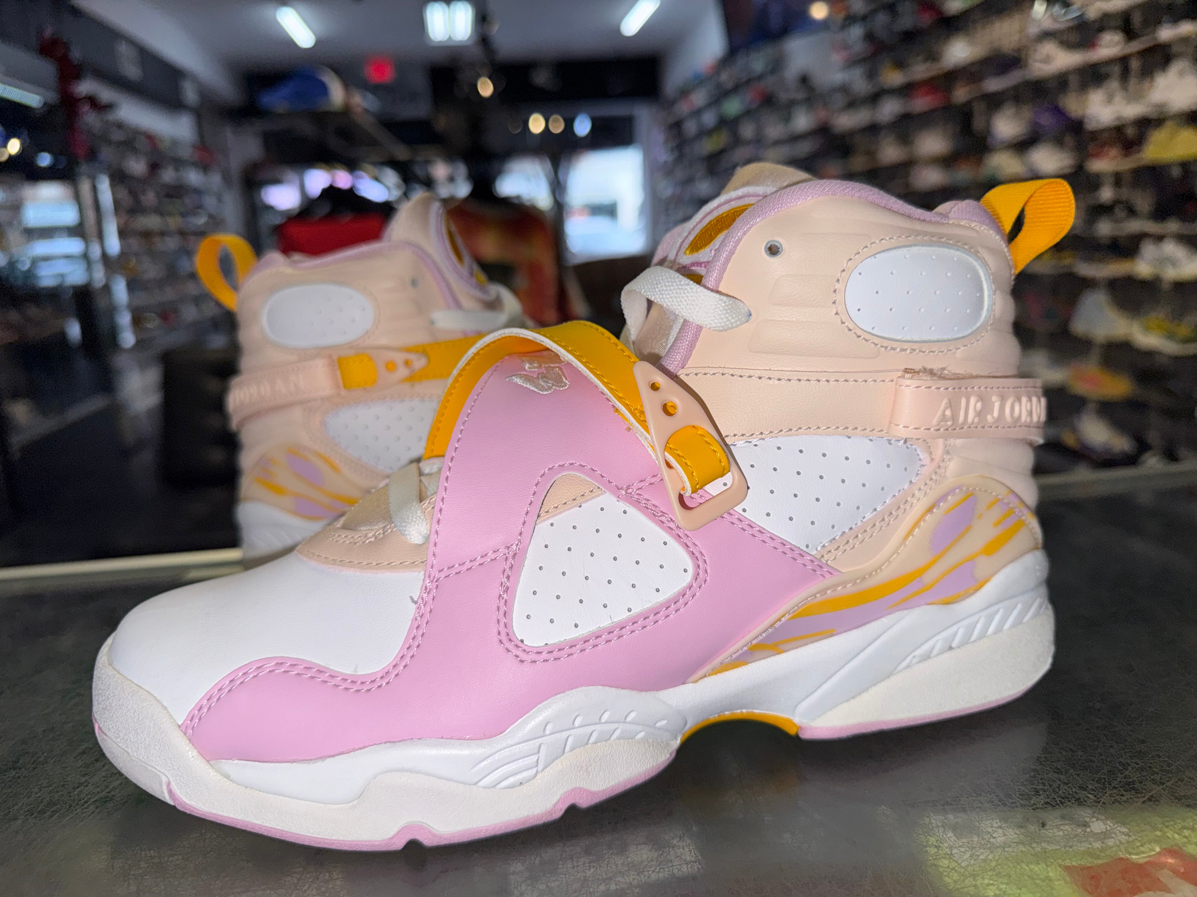 Size 7y Air Jordan 8 “Arctic Punch”