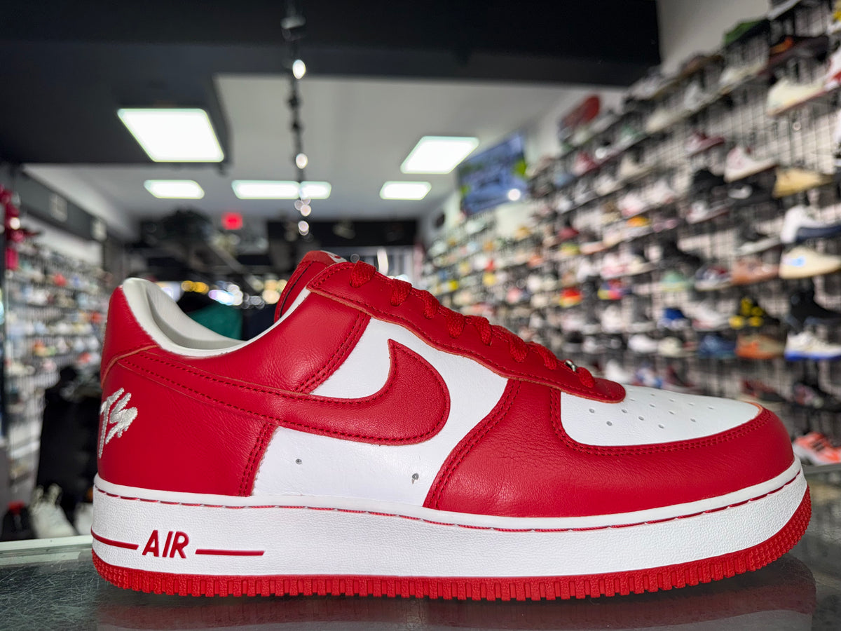 Nike Air Force 1 Terror Squad White University Red sneaker, worn 1x, size 11