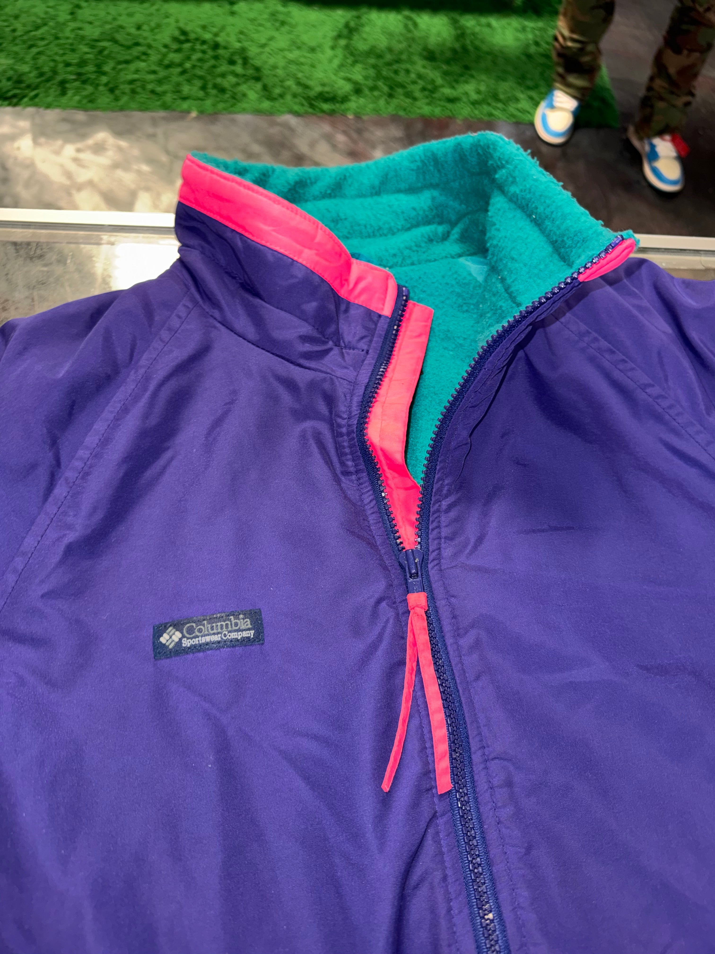 Womens Large Columbia Sports Jacket Purple