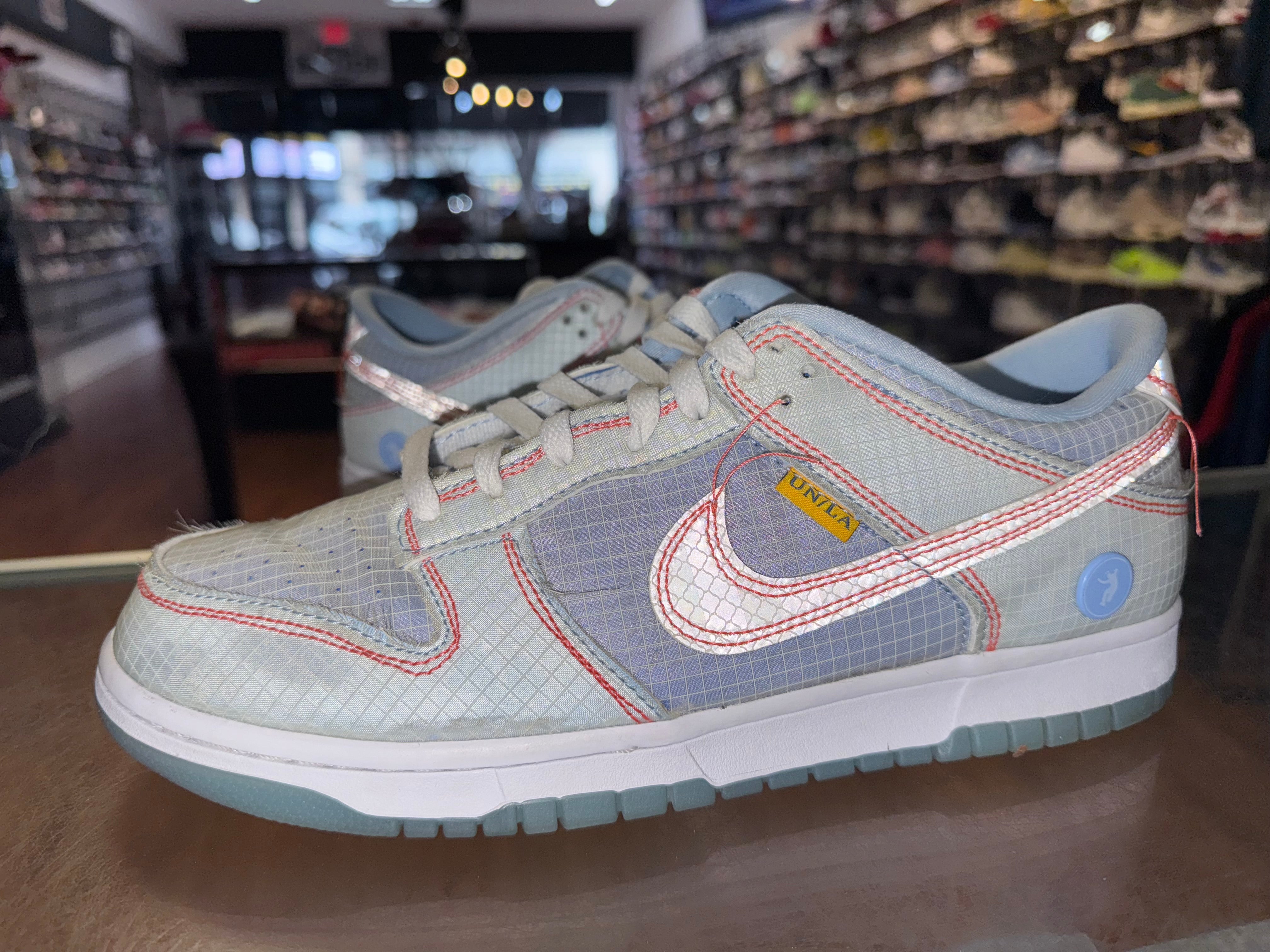 Size 9.5 Dunk Low Union Passport Pack "Argon"