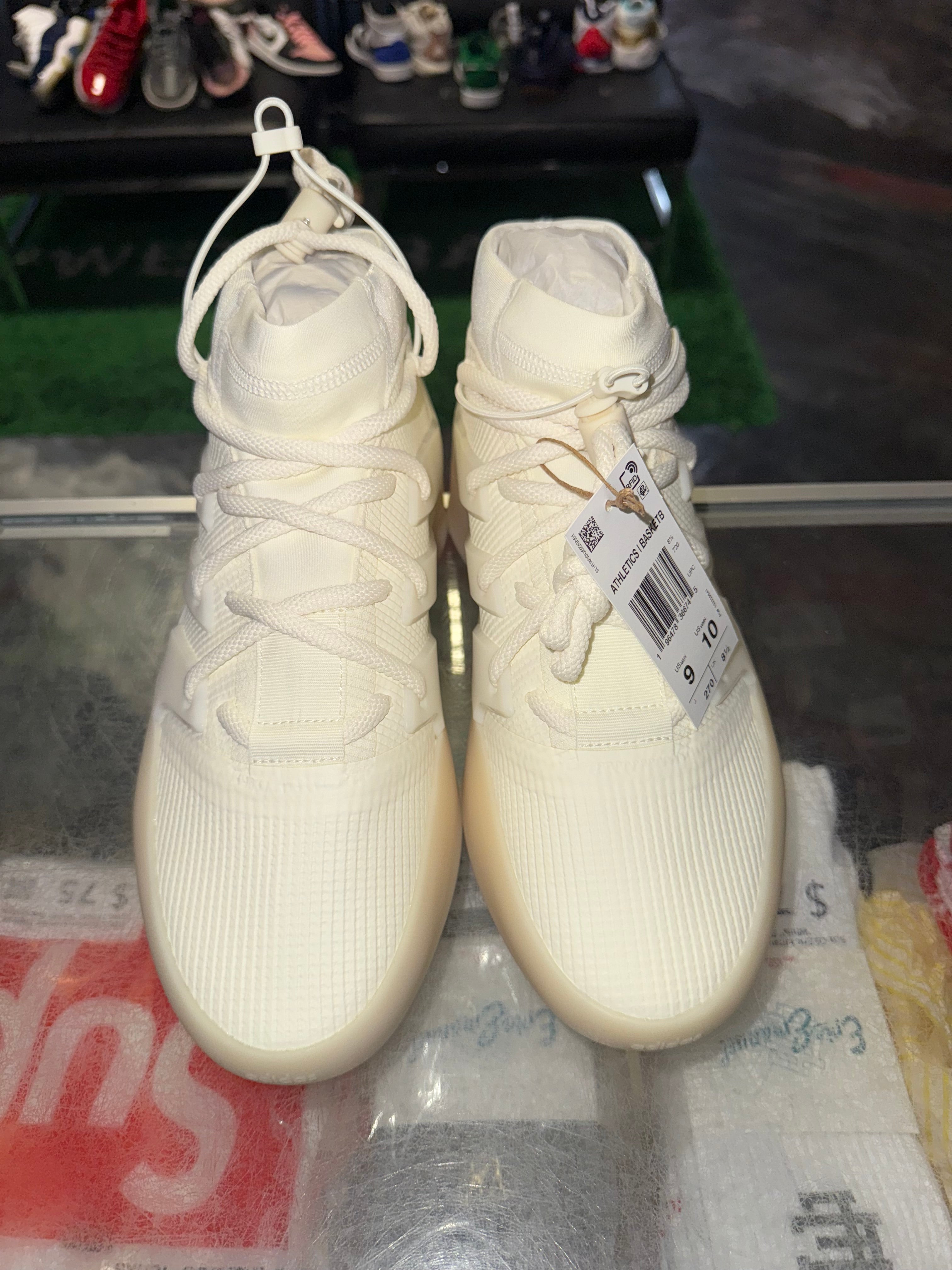 Size 9 Adidas Fear of God Athletics Basketball "Cream White" Brand New