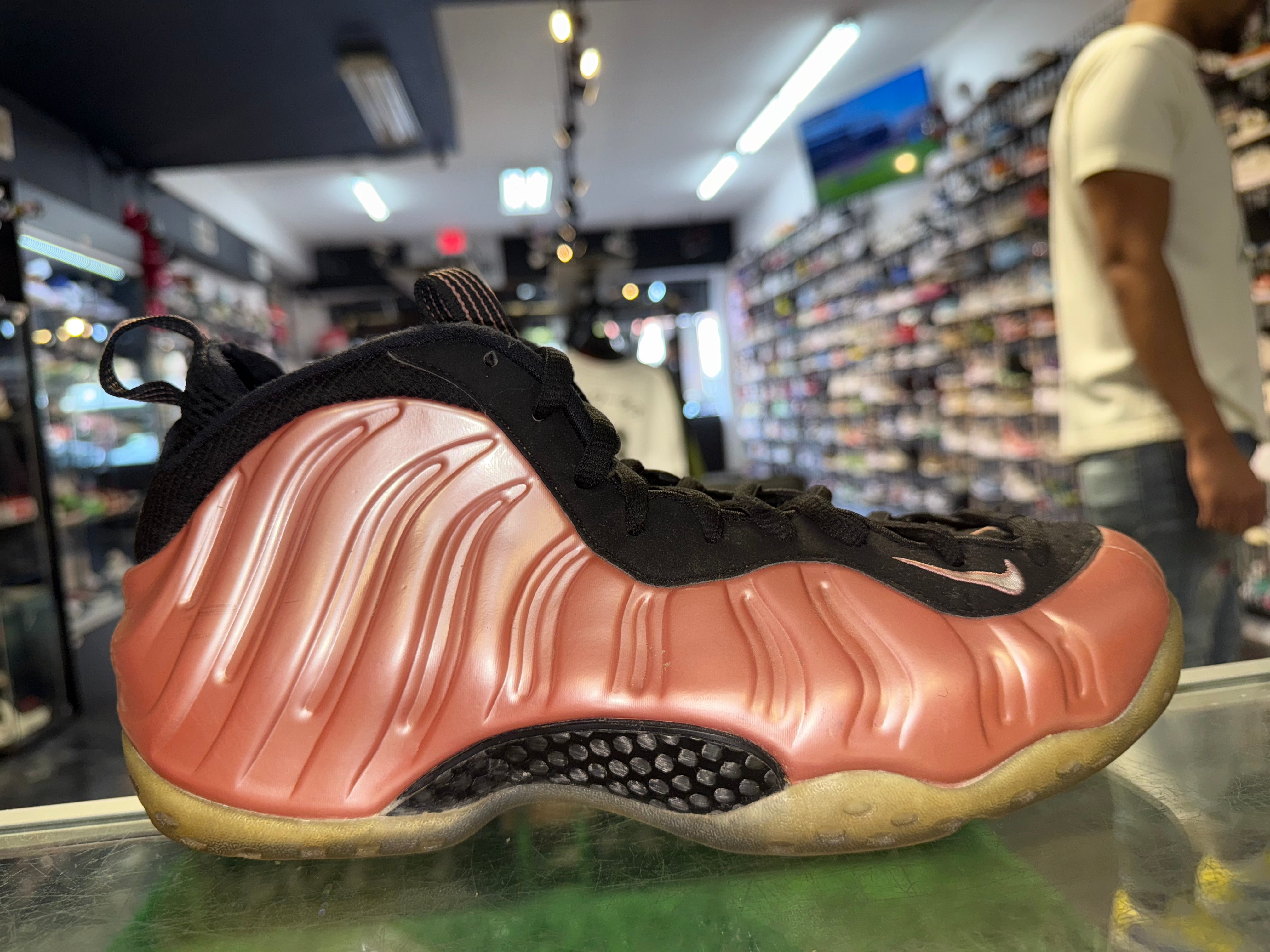 Size 8.5 Air Foamposite One “Rust Pink”