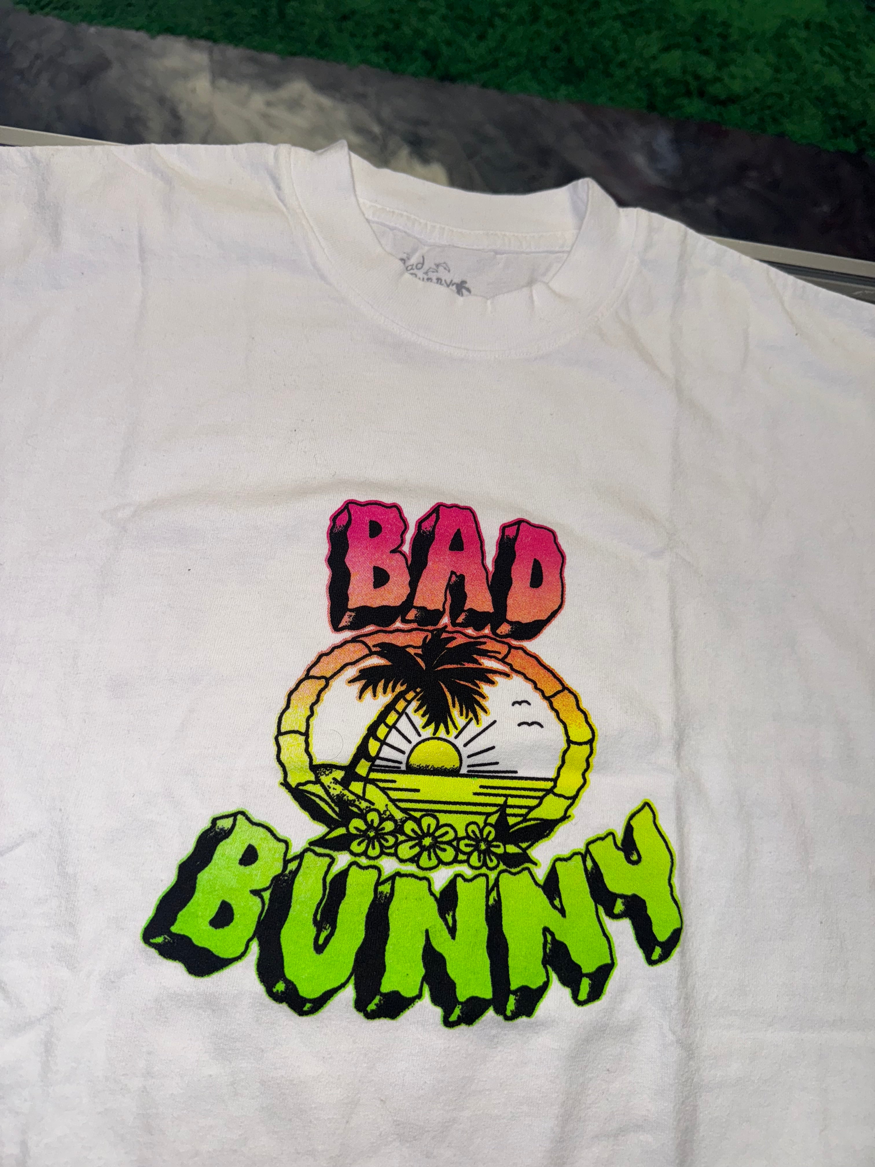 Large Bad Bunny Shirt White