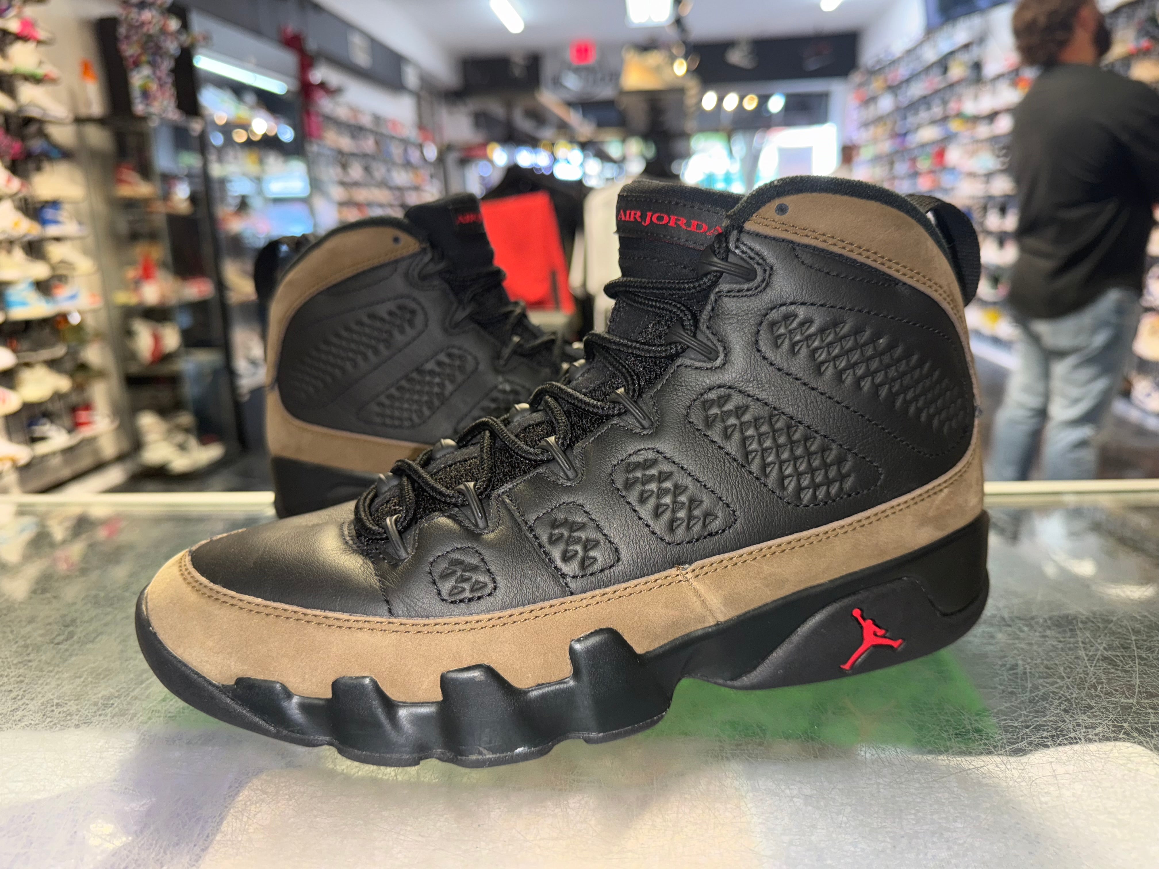 Size 8 Air Jordan 9 "Olive"