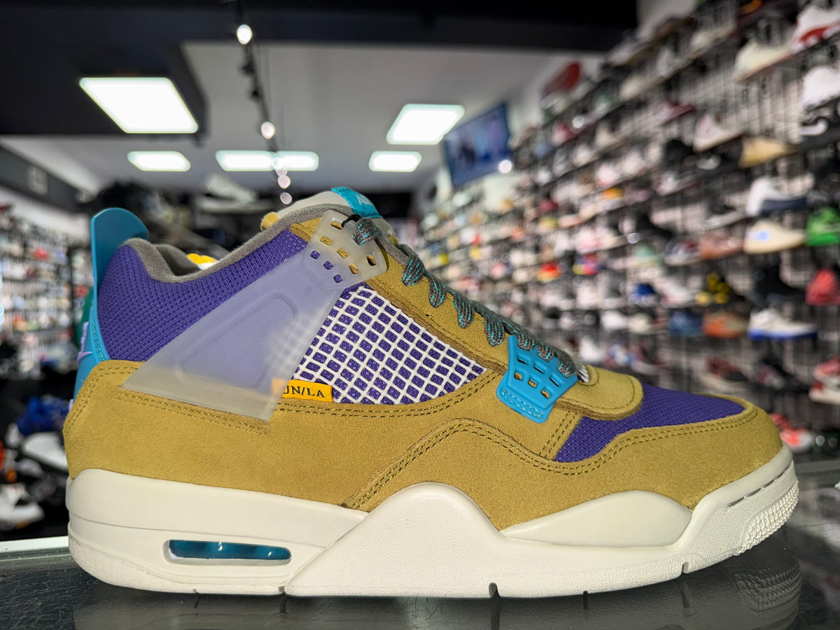 Air Jordan 4 Union Desert Moss sneaker, new, size 9