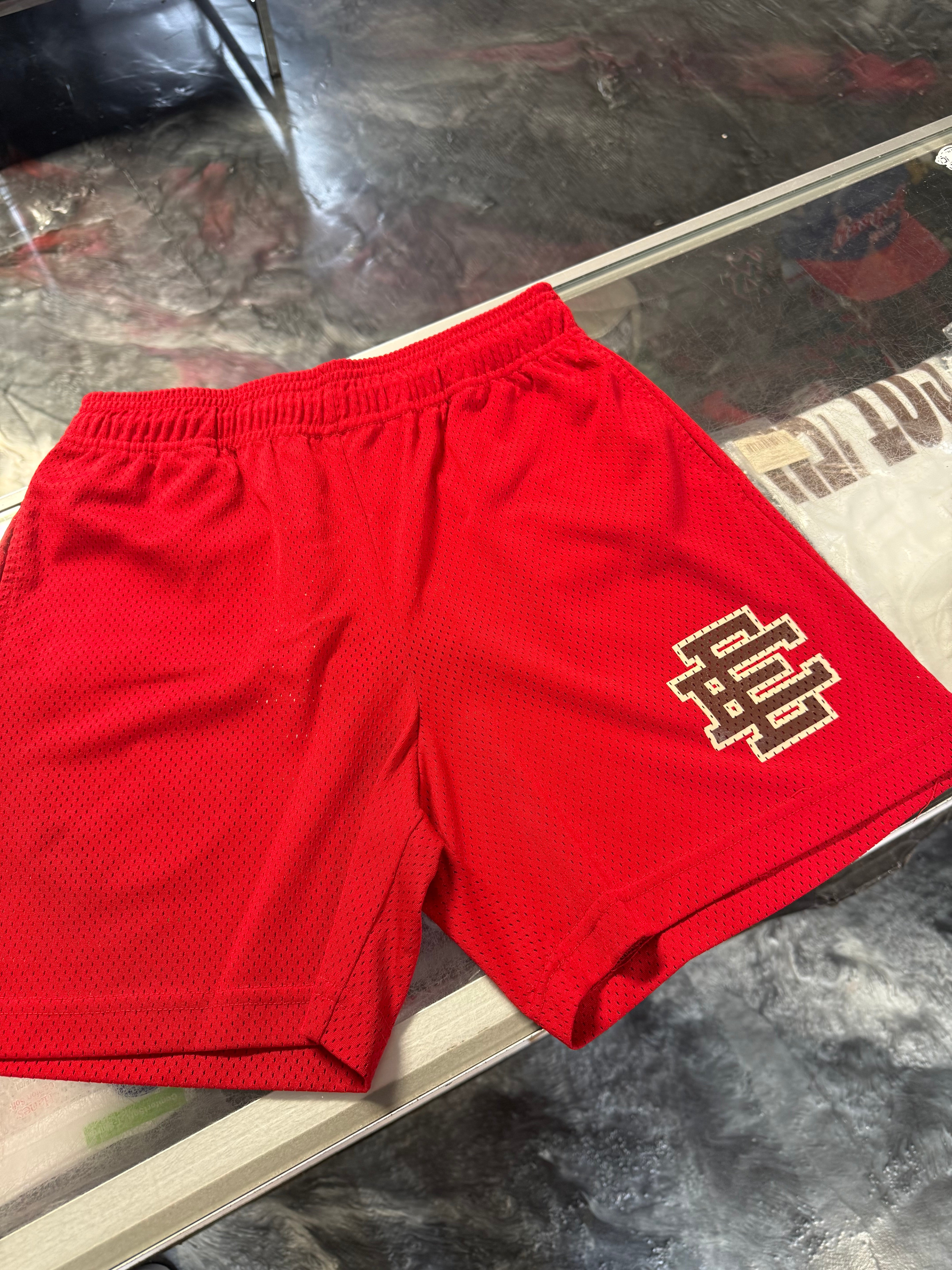 Size M Eric Emanuel EE Shorts “Red/Brown”