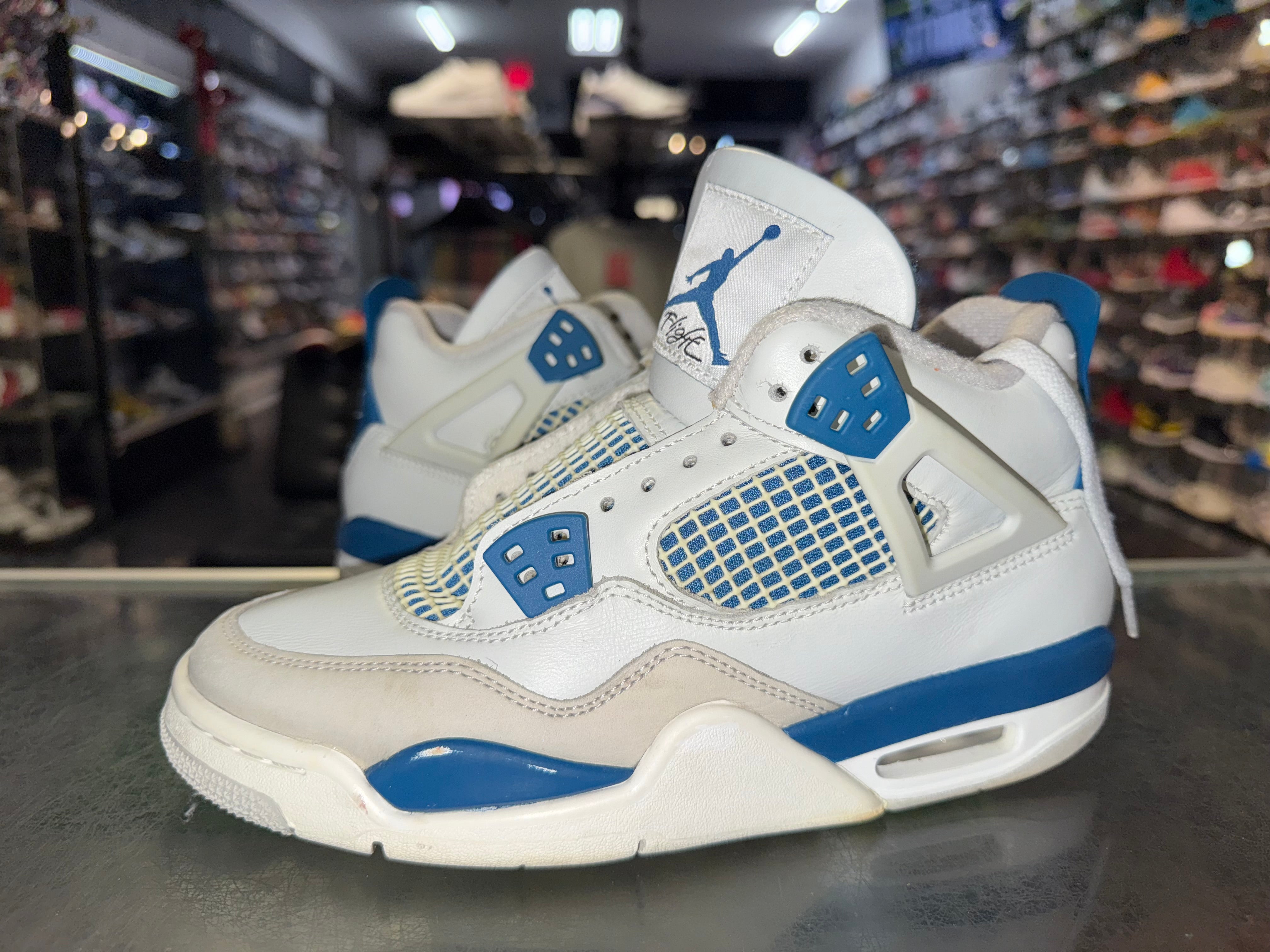 Size 5.5y AJ 4 "Military Blue" - NB