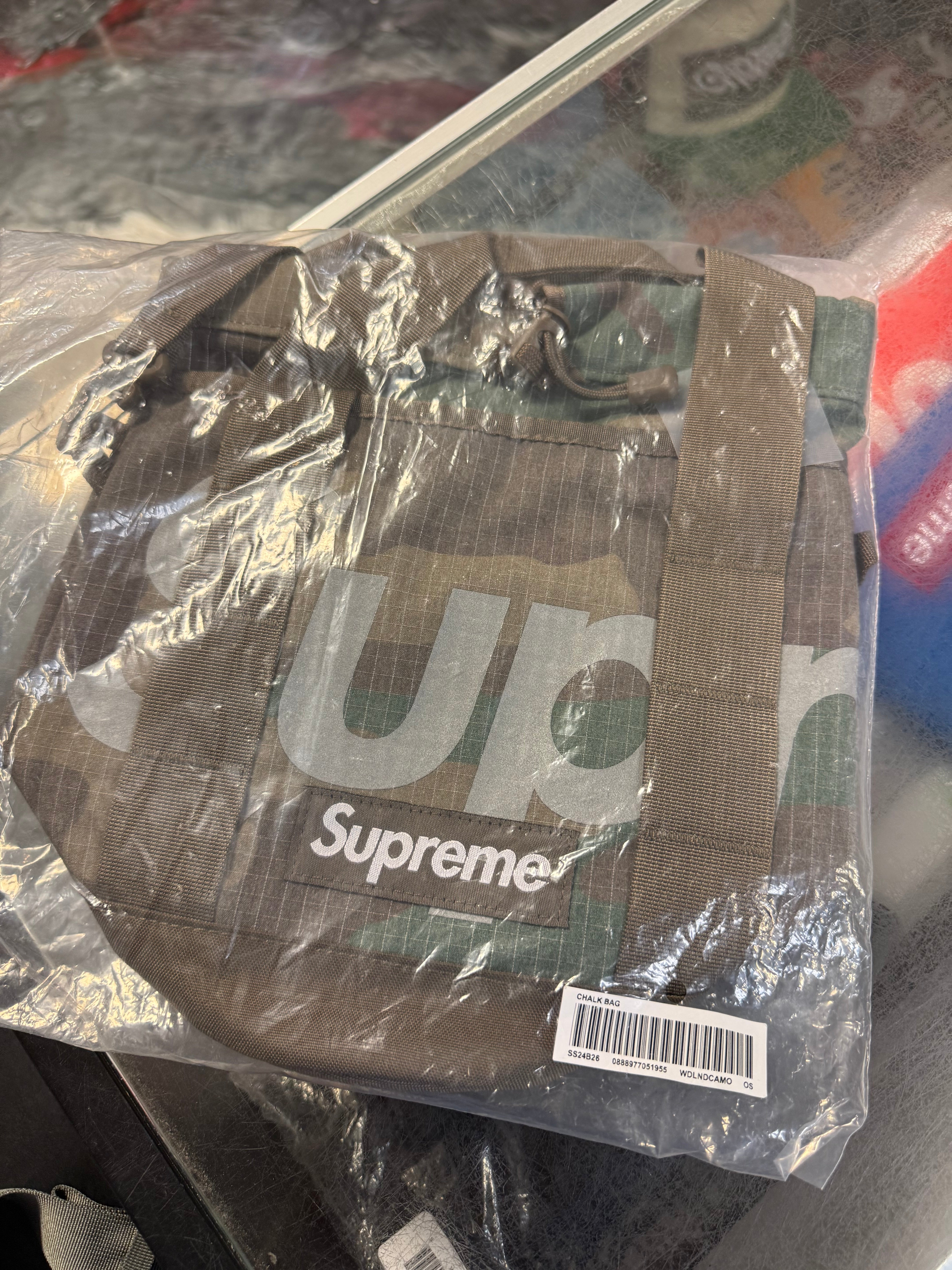 Supreme Cinch Bag (SS24) “Woodland Camo” Brand New – Direct Kicks