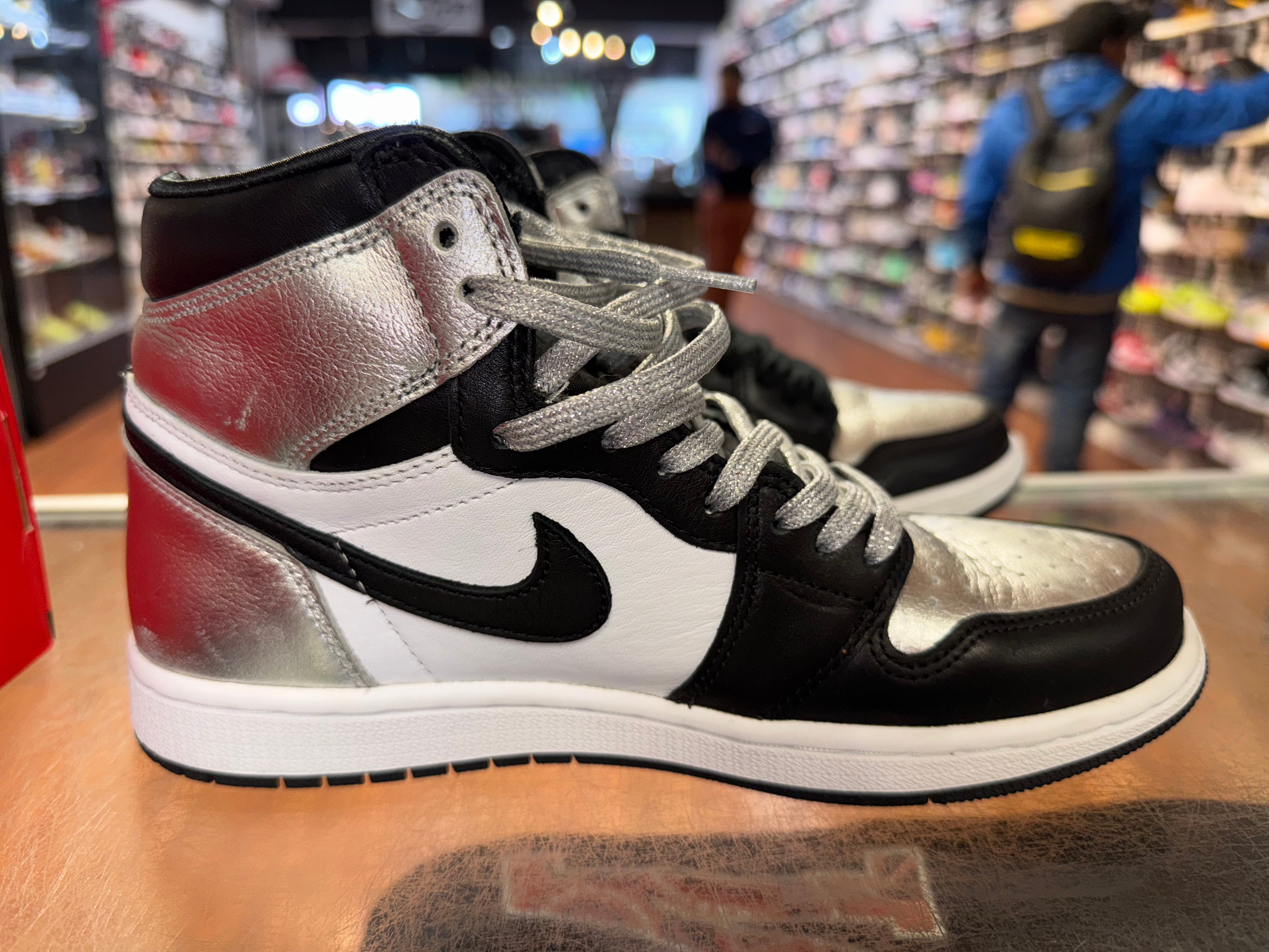 Size 5.5 (7W) Air Jordan 1 "Silver Toe"