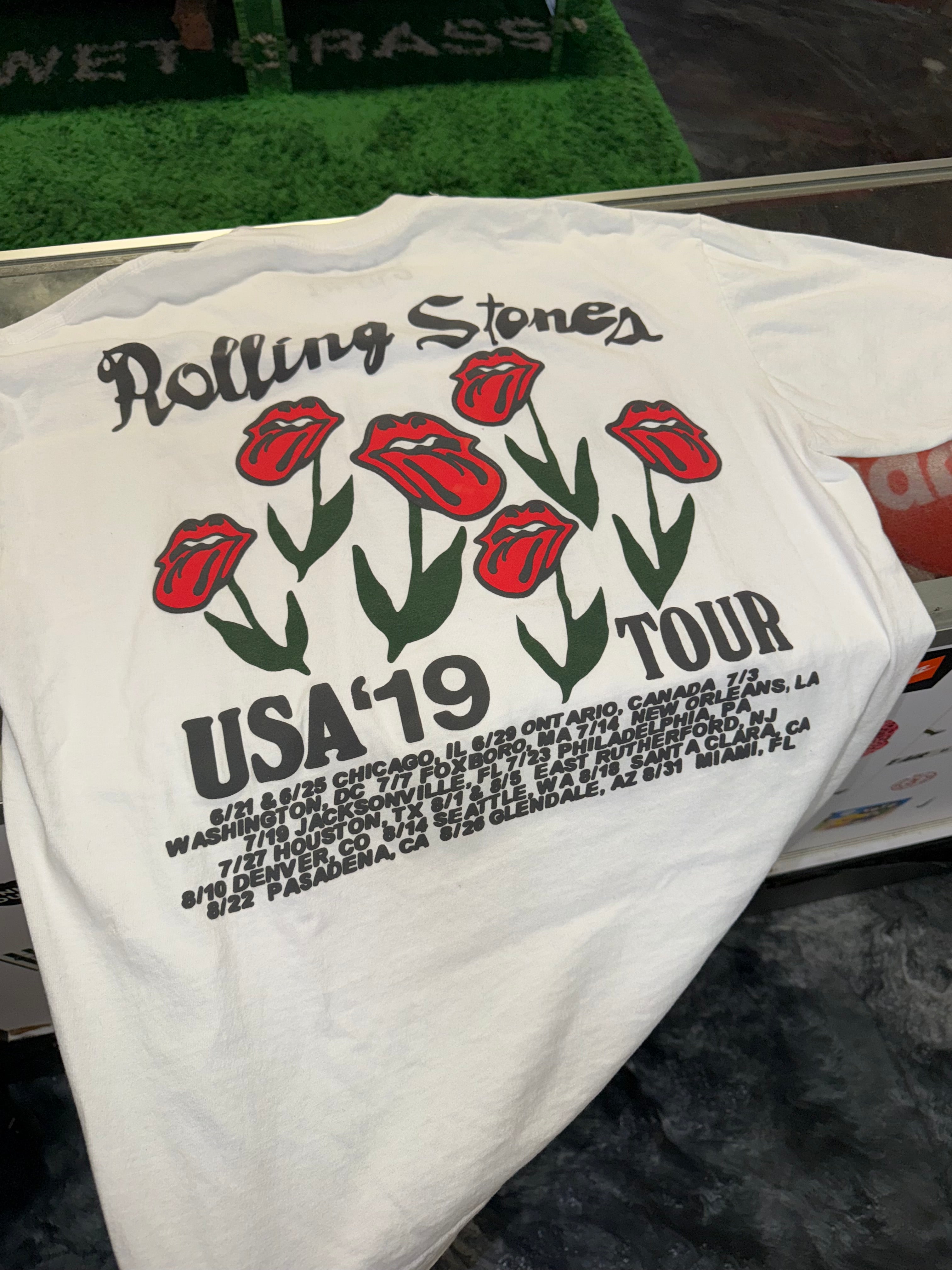 Large CPFM Rolling Stones Tee White