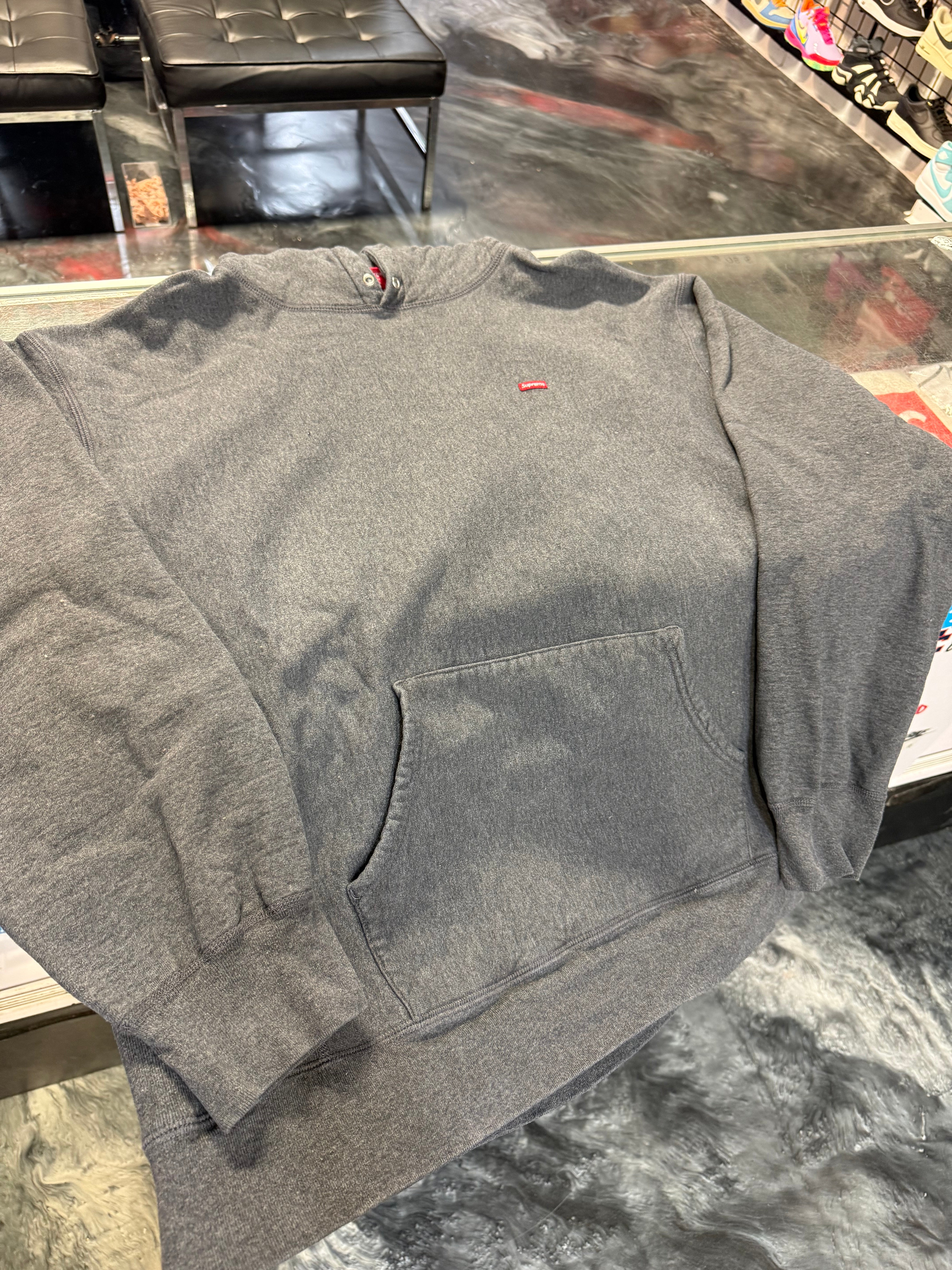 Size XXL Supreme Small Box Logo Hoodie “Charcoal” – Direct Kicks
