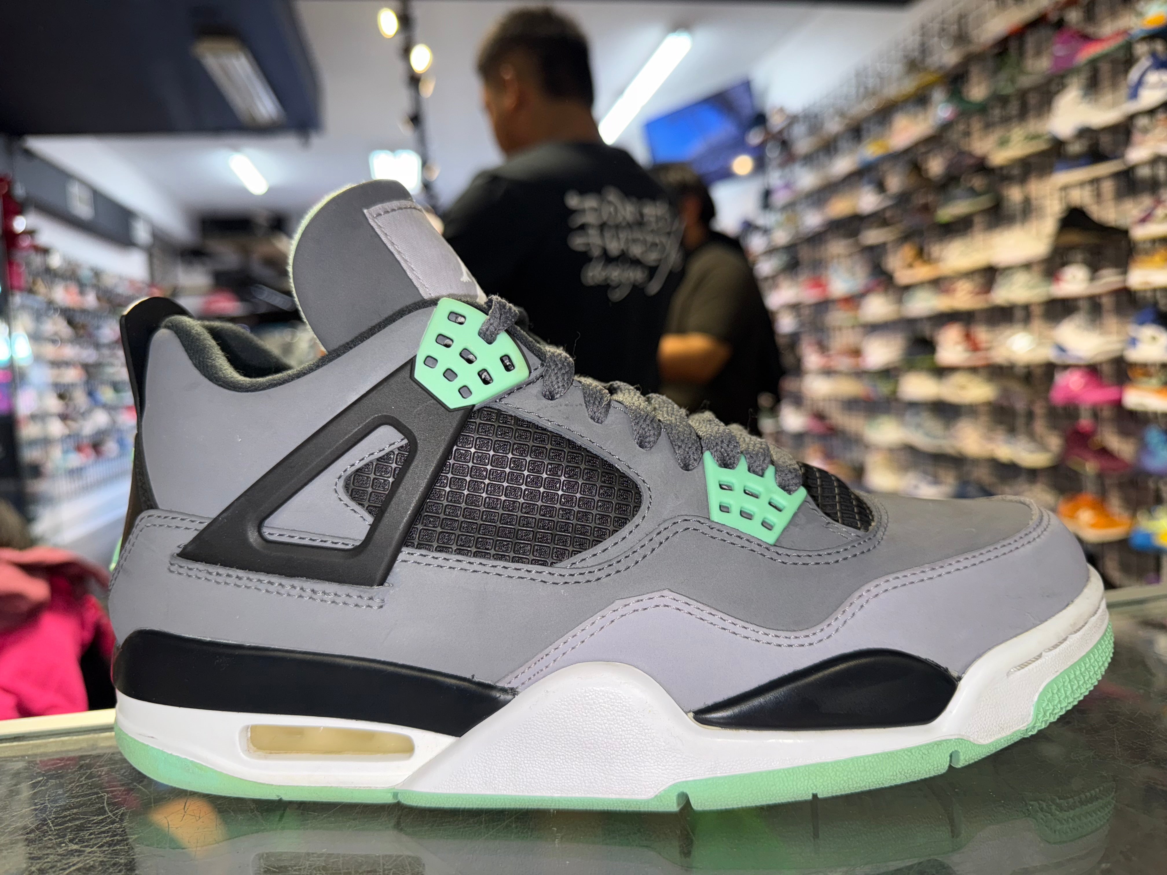 Size 8.5 Air Jordan 4 "Green Glow"