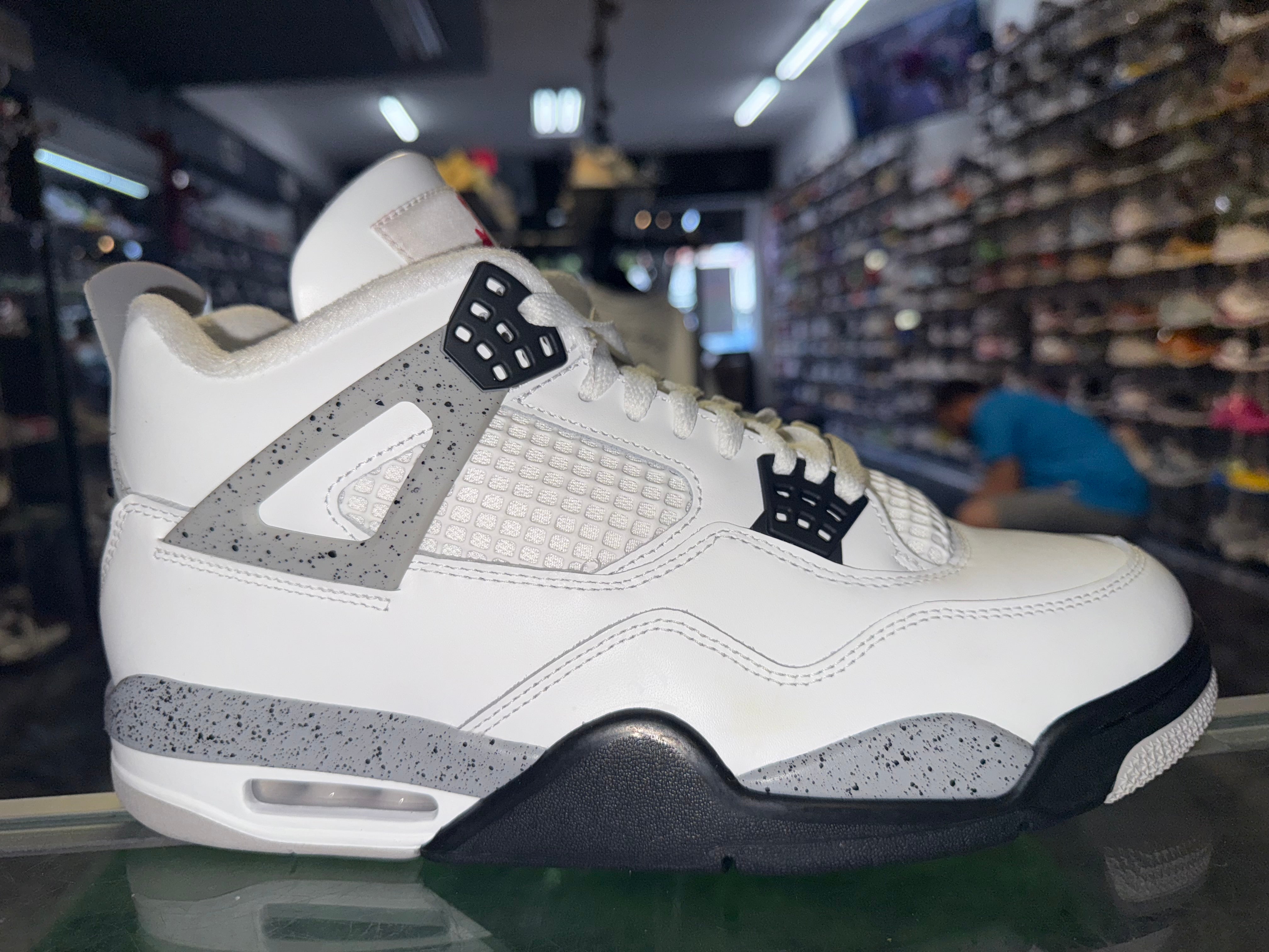 Size 10 Air Jordan 4 "White Cement" 2025