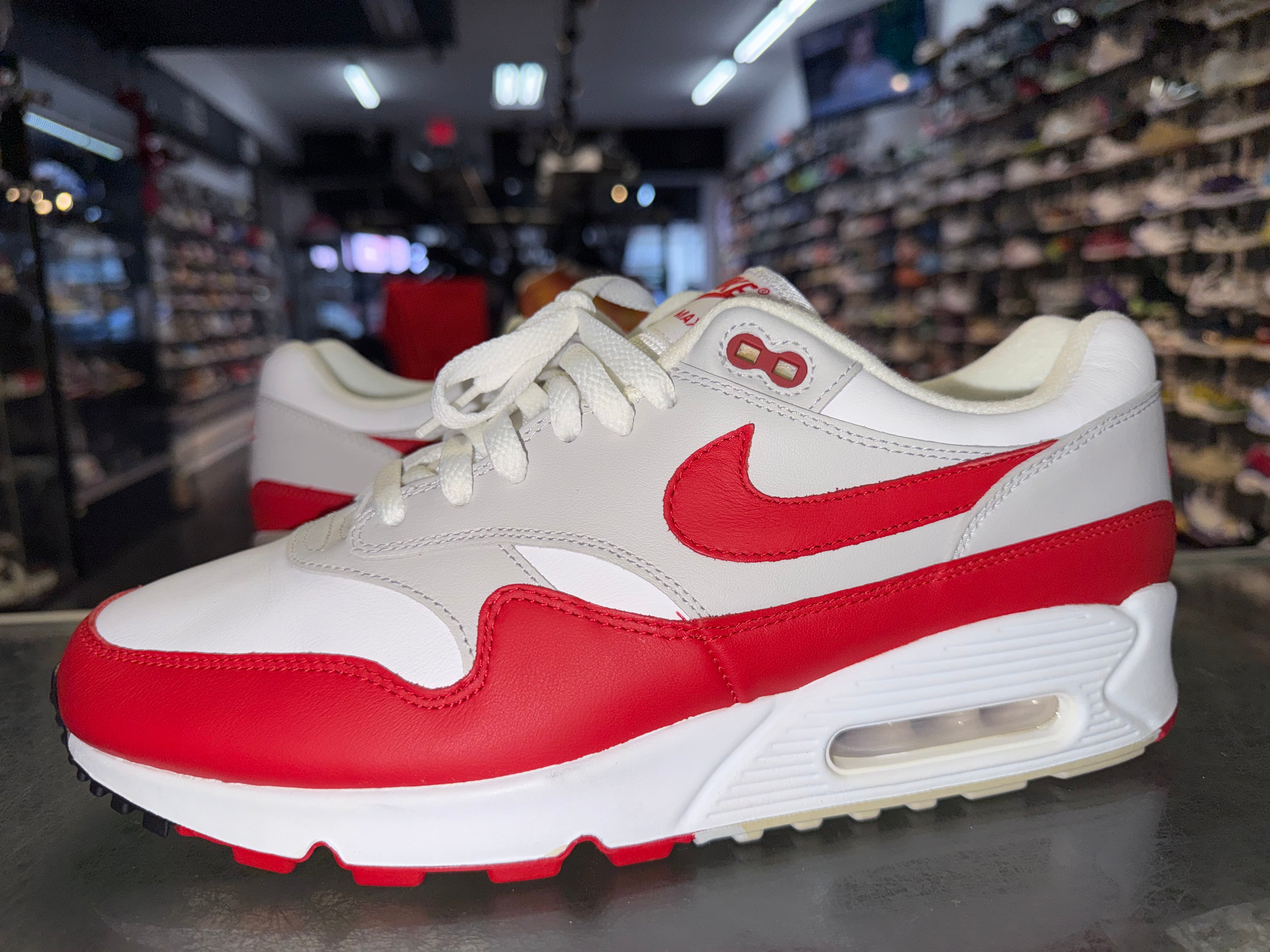 Size 10.5 (12W) Air Max 90/1 "White University Red"