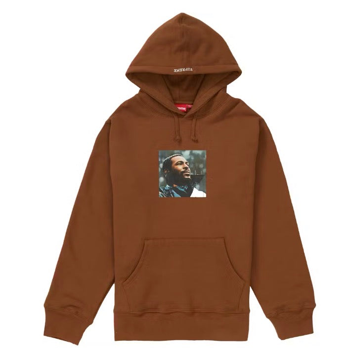 Size L Supreme Marvin Gaye Hoodie “Brown”