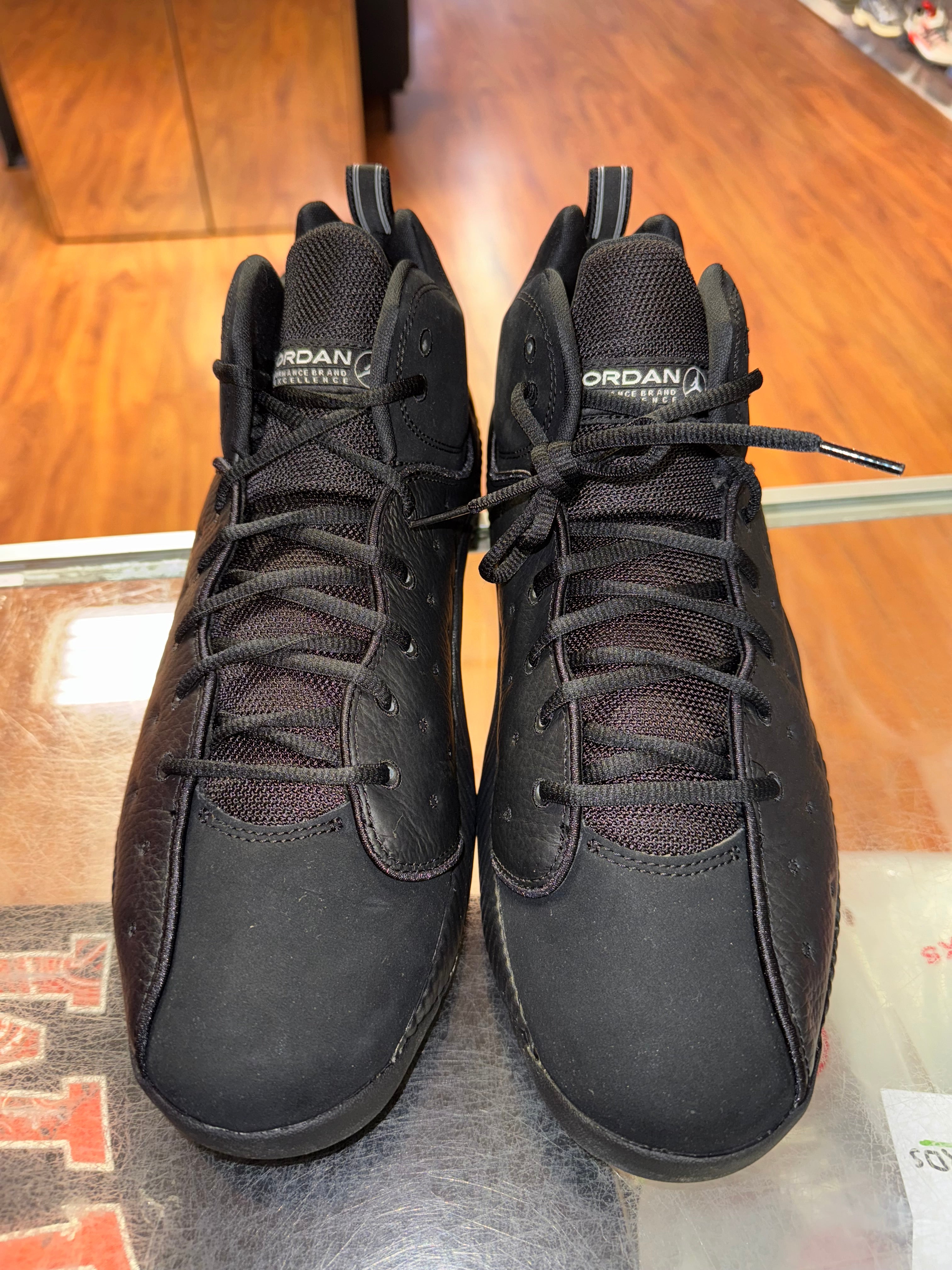 Size 13 Jordan Jumpman Team 2 "Black Metallic Silver"
