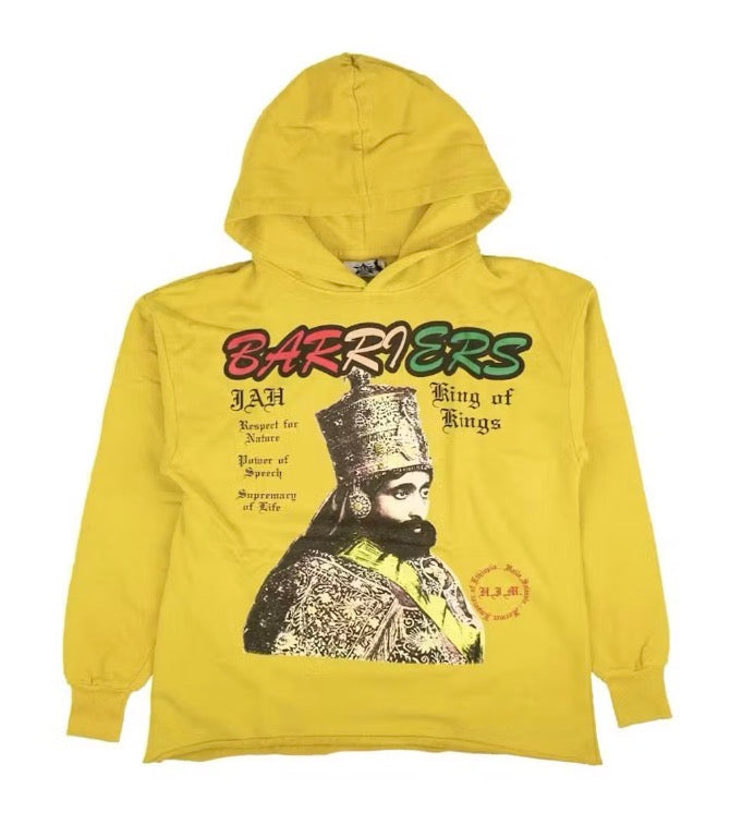 Size L Barriers Selassie Hoodie “Yellow”