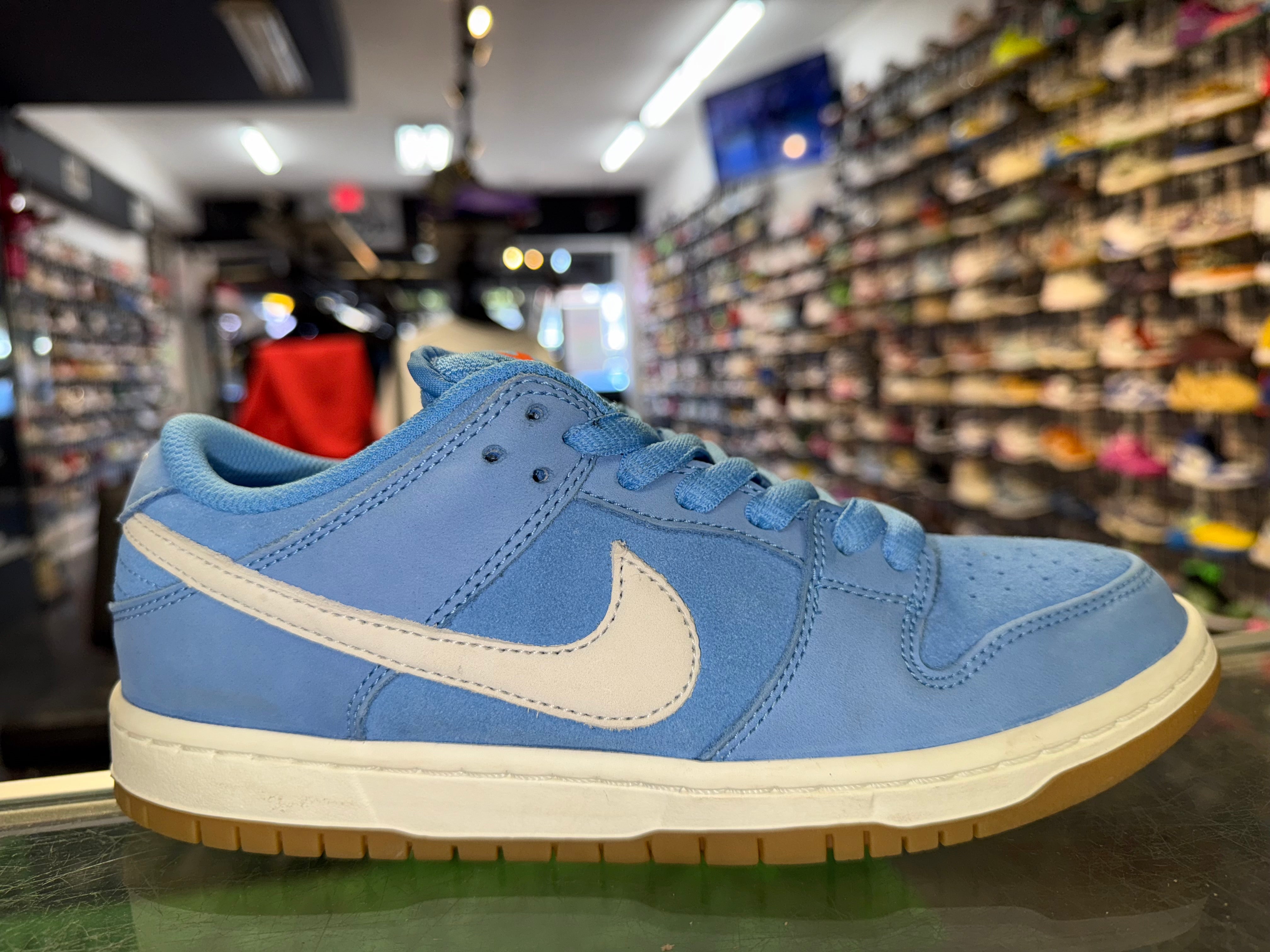 Size 7 Dunk Low SB Orange Label “University Blue”