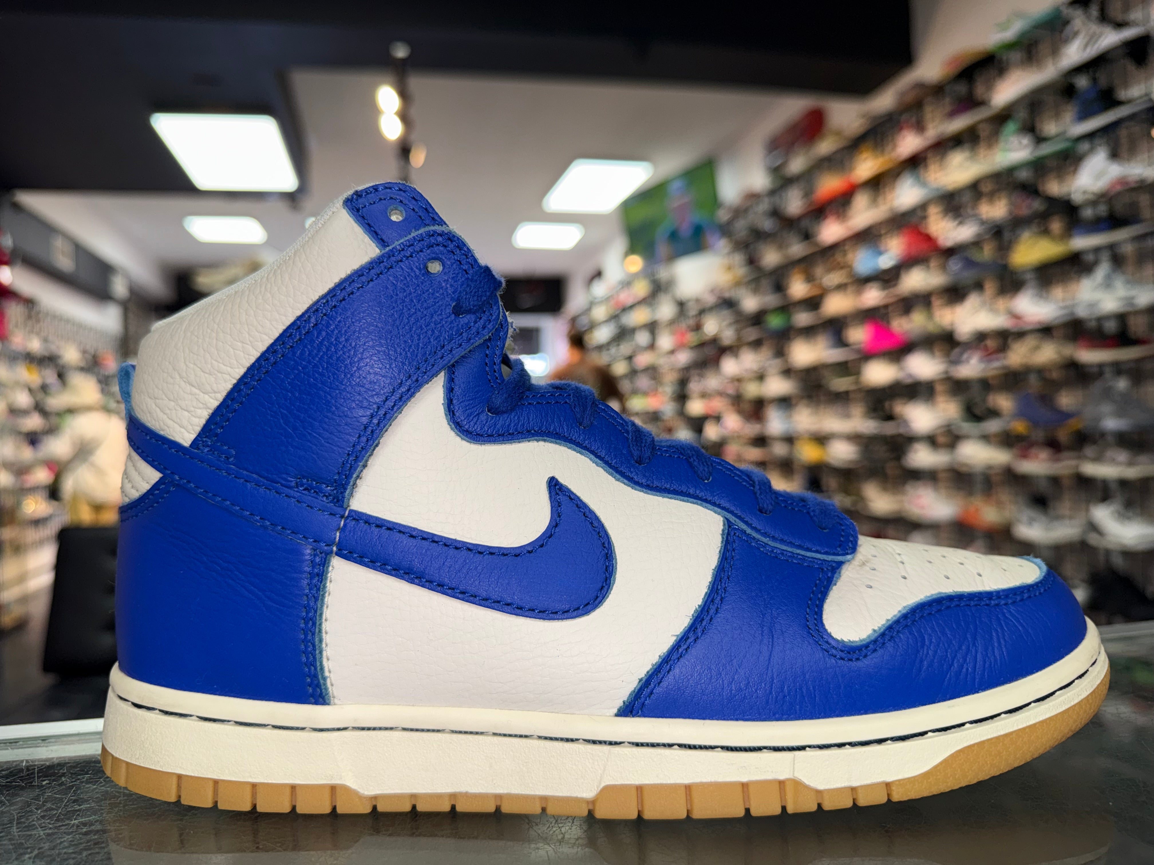 Size 8.5 Dunk High “Racer Blue/Gum”