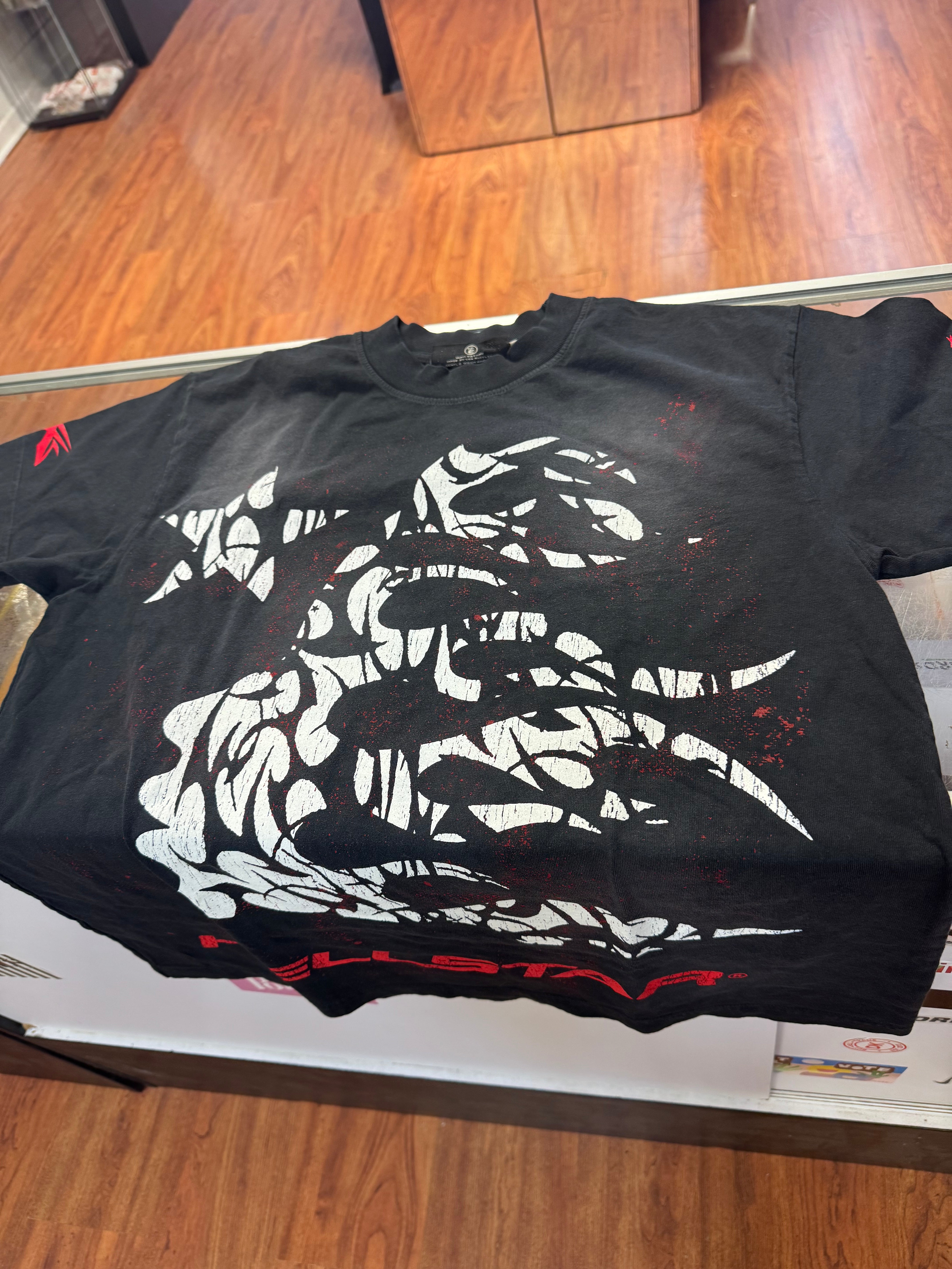 Size XS Hellstar Thorn Tee “Red” Brand New