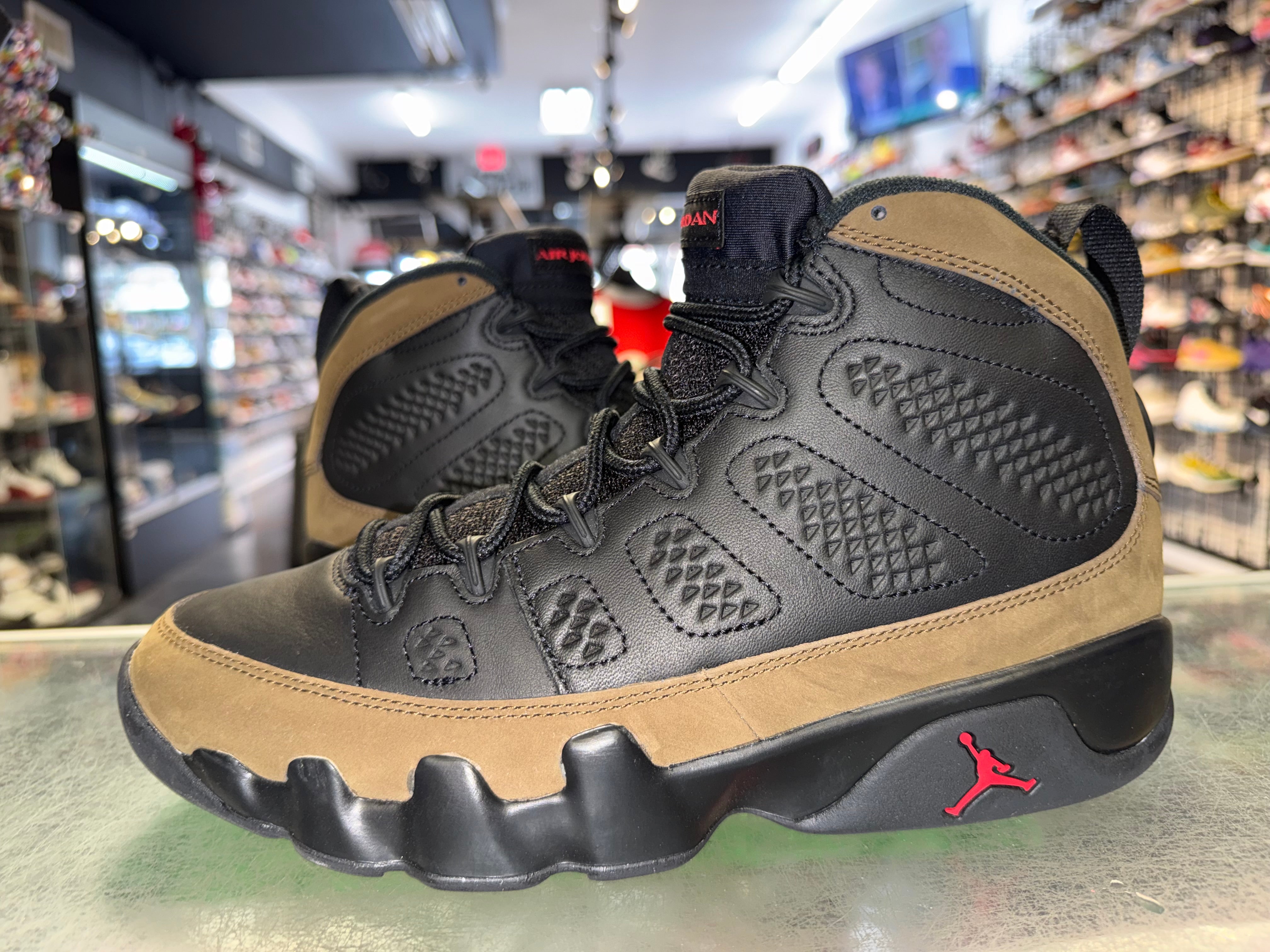 Size 9 Air Jordan 9 "Olive"