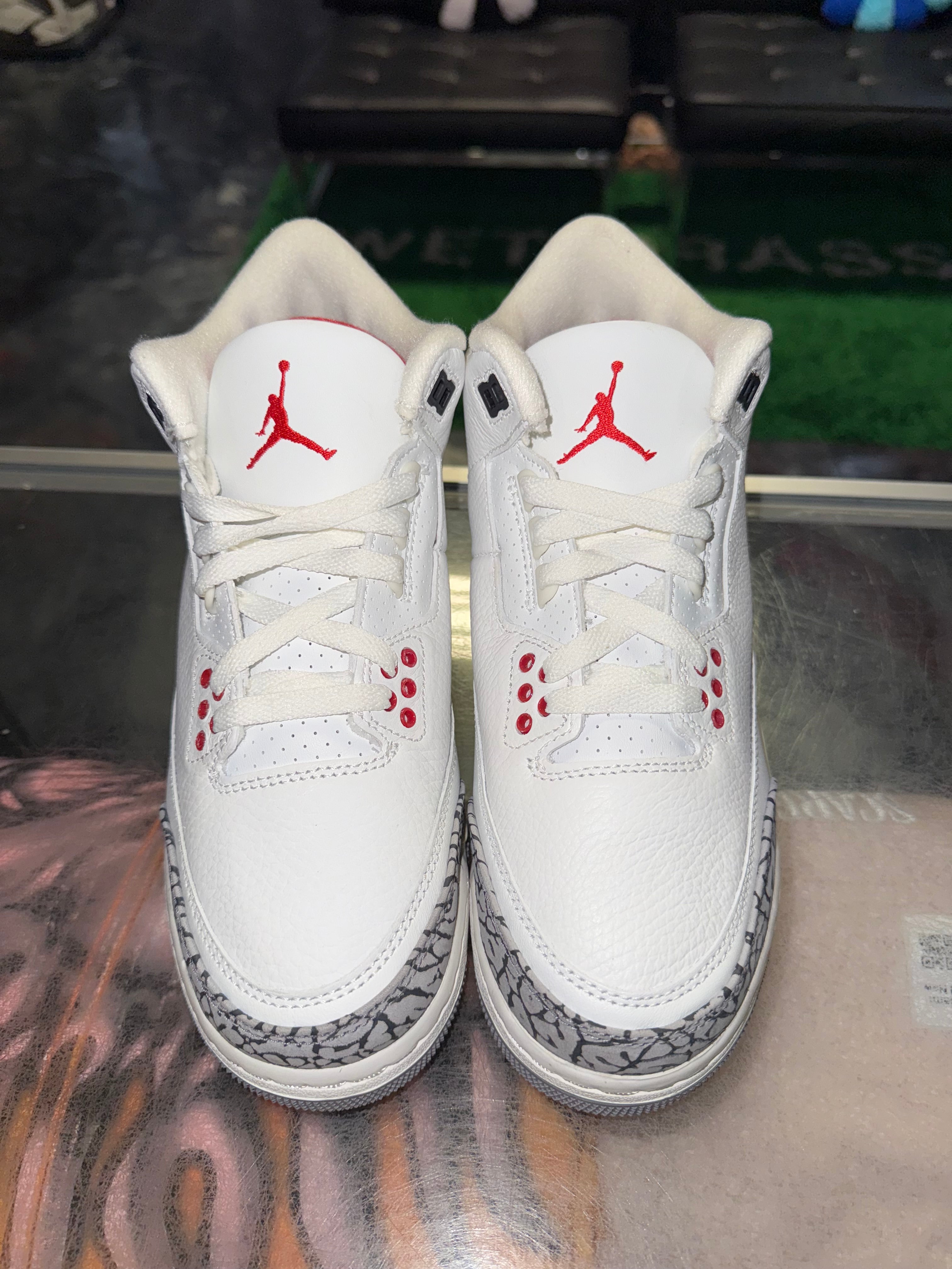 Size 6.5y Air Jordan 3 Reimagined “White Cement” Brand New