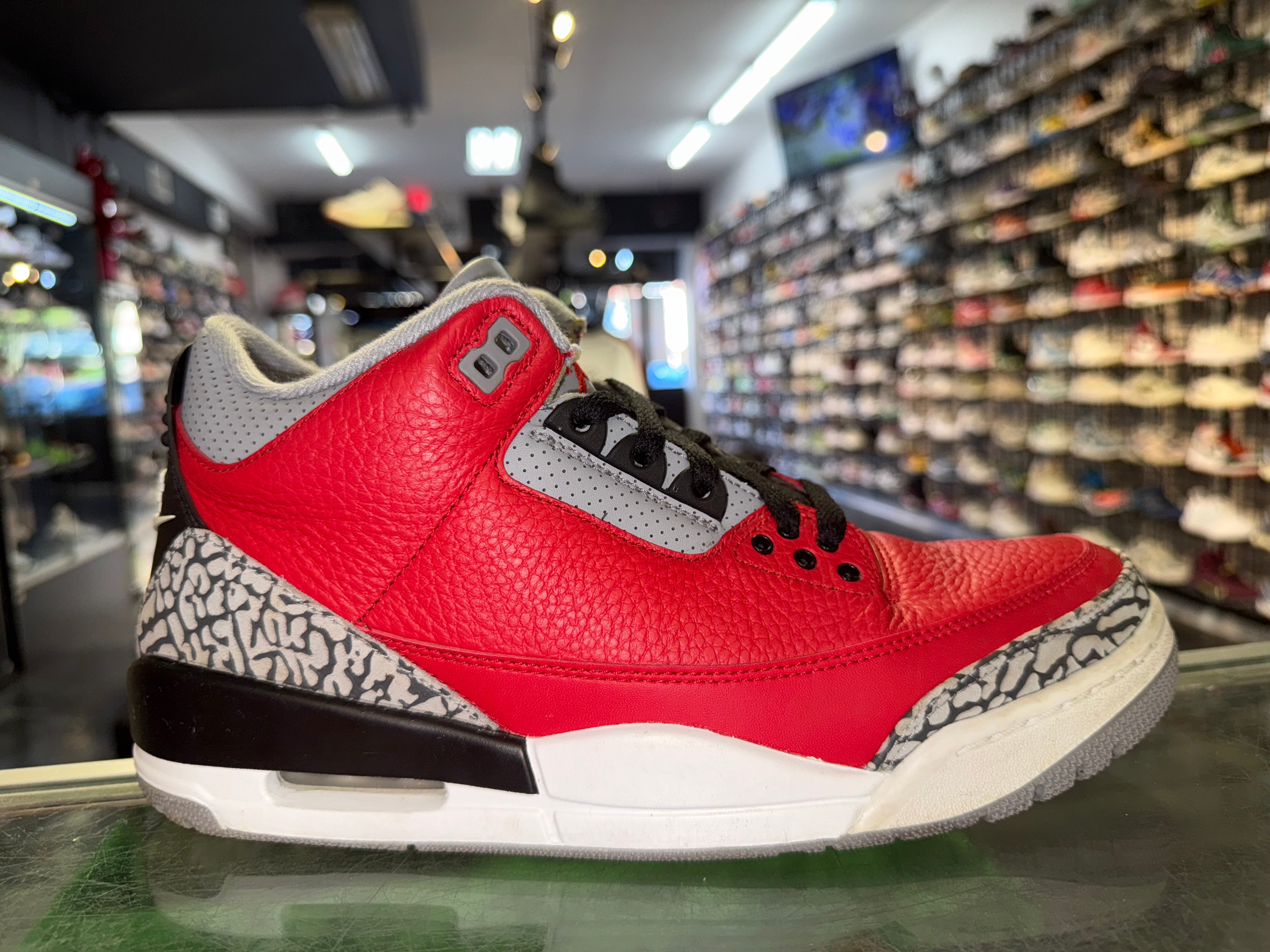 Size 9 Air Jordan 3 Unite "Fire Red"