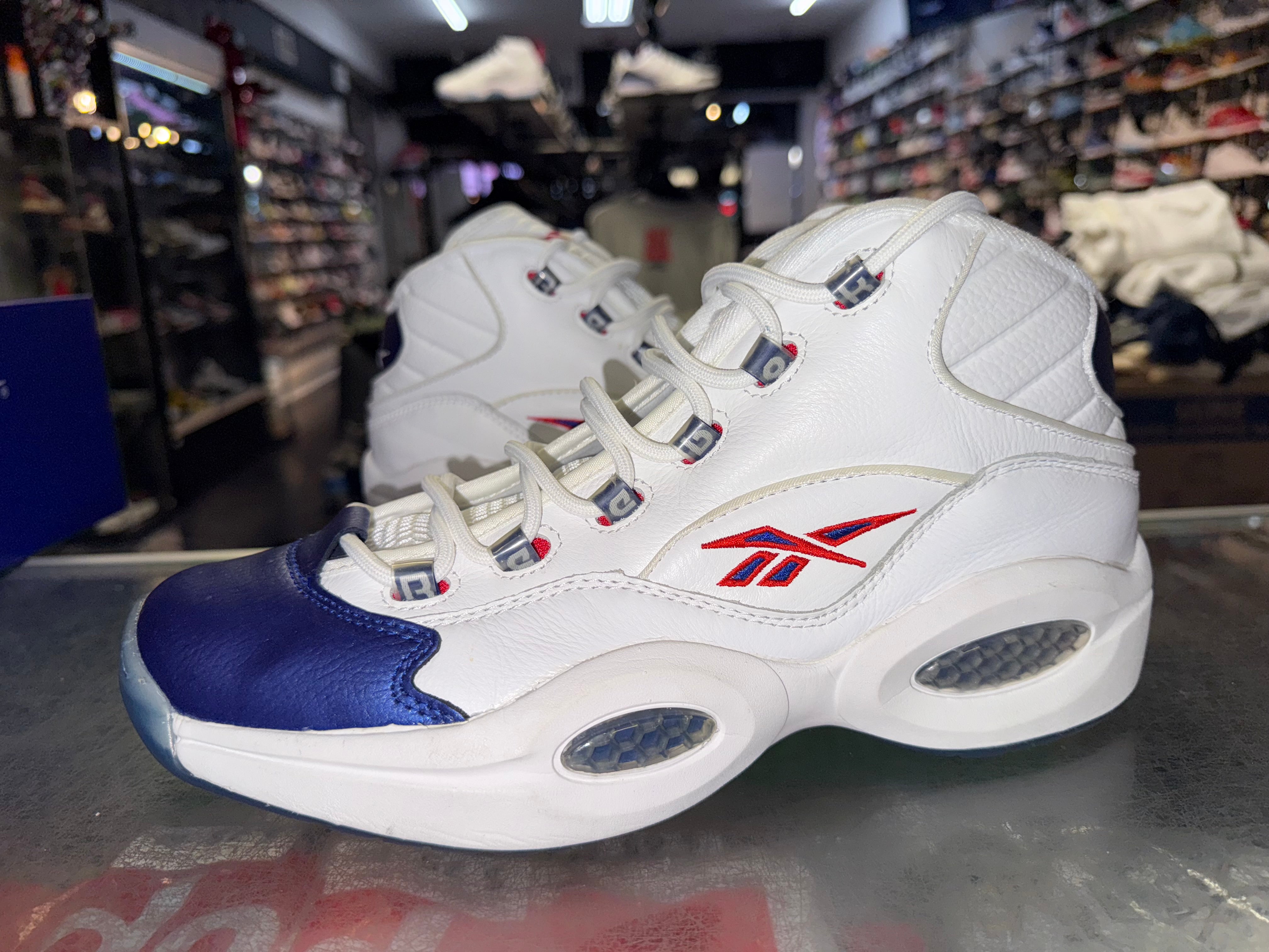 Size 11.5 Reebok Question Mid "Blue Toe"