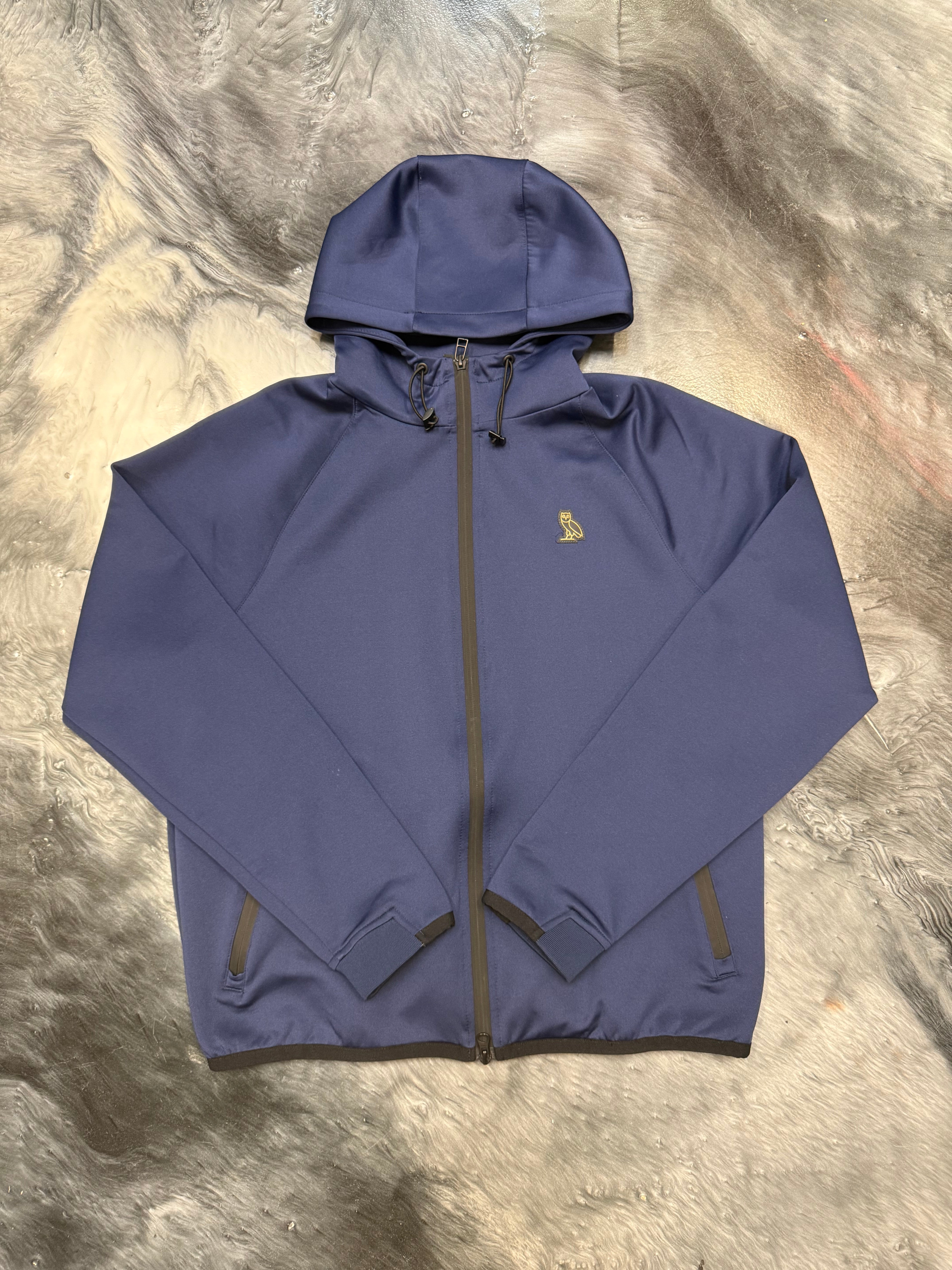 Size L OVO Zip Up Hoodie “Navy”