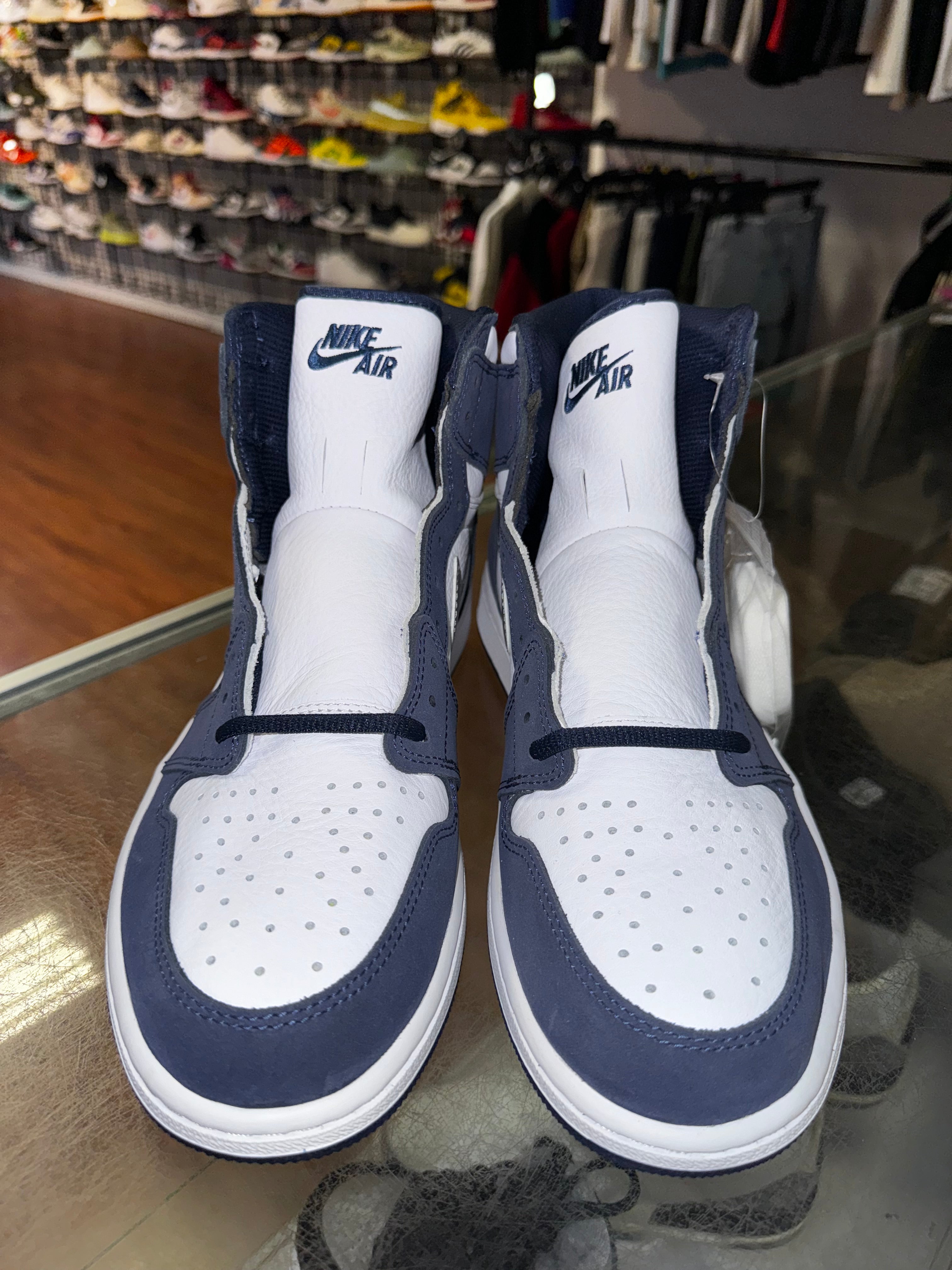 Size 9 Air Jordan 1 COJP "Midnight Navy" Brand New