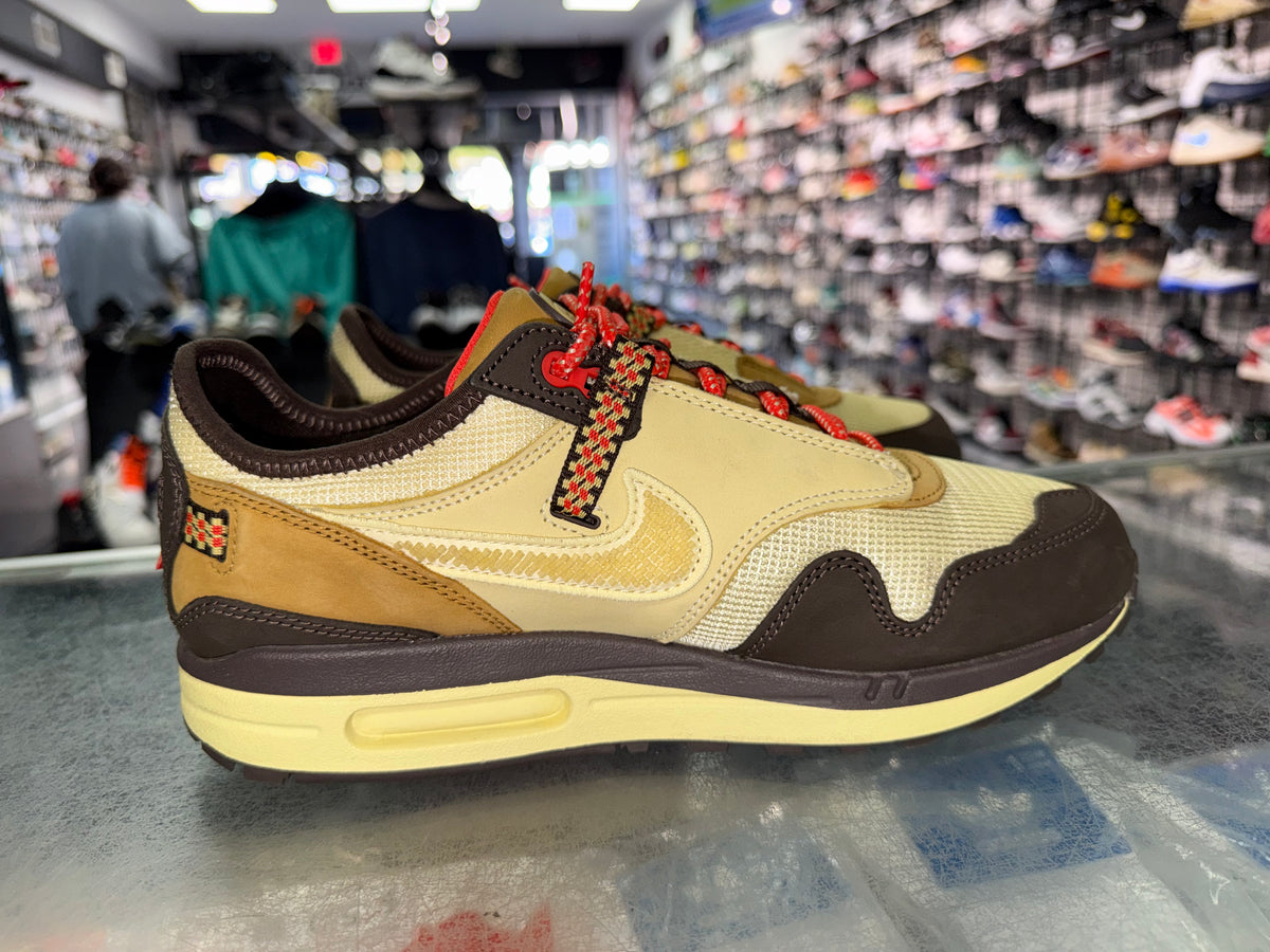 Nike Air Max 1 Travis Scott Cactus Jack Baroque Brown sneaker, pre-owned, size 9 – view 3