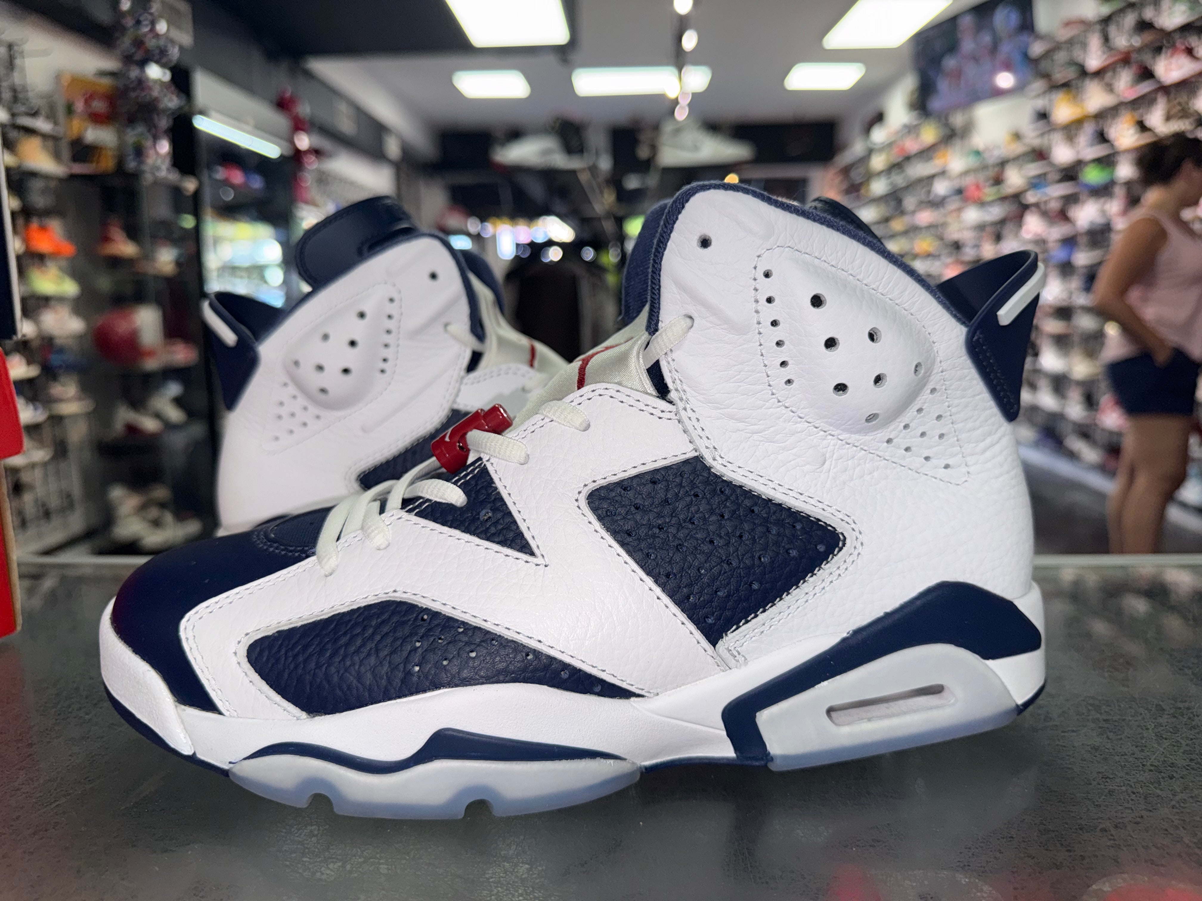 Size 9.5 Air Jordan 6 "Olympic"